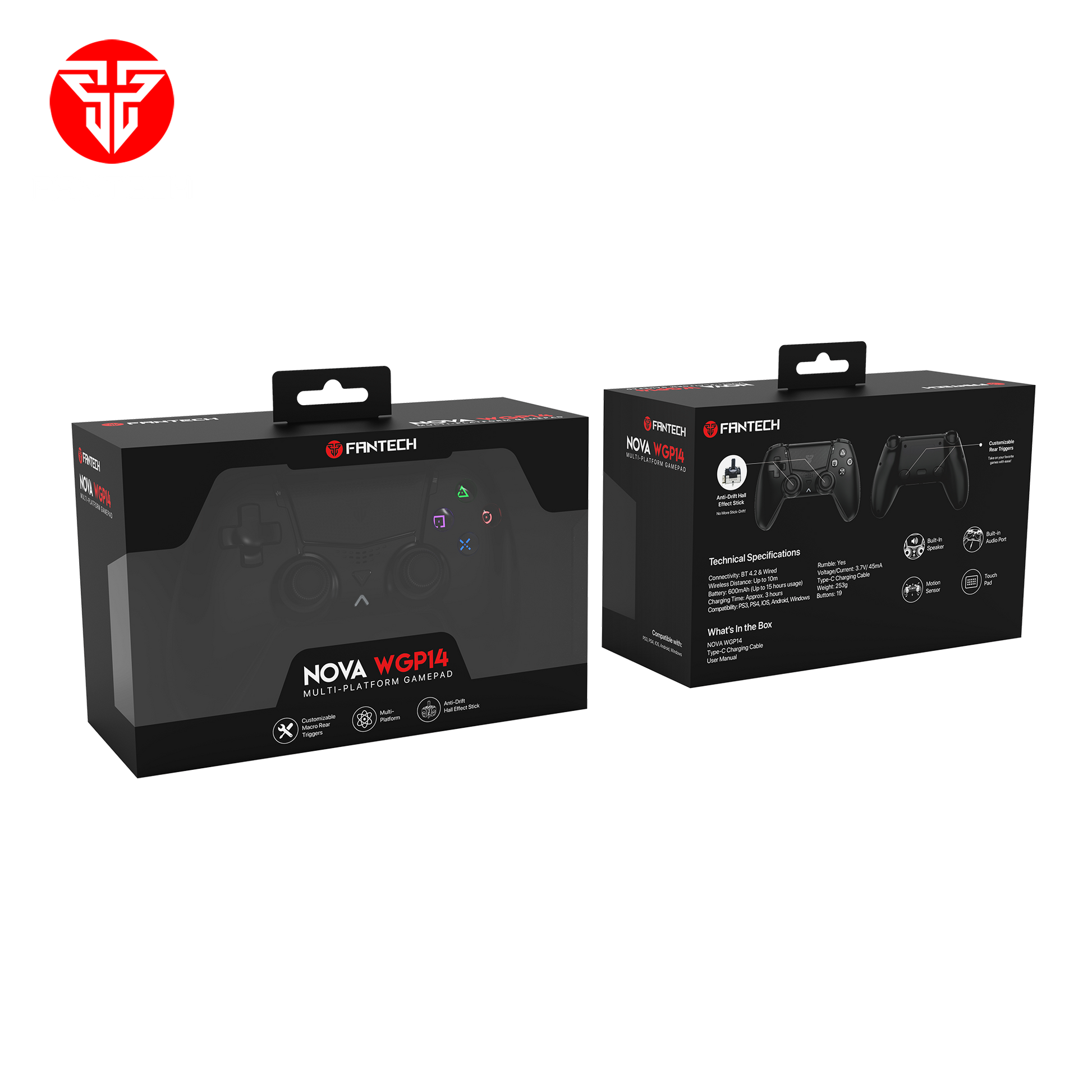 Fantech Nova Wgp14 Multi-platform Hall Effect Gamepad - Gameonjo