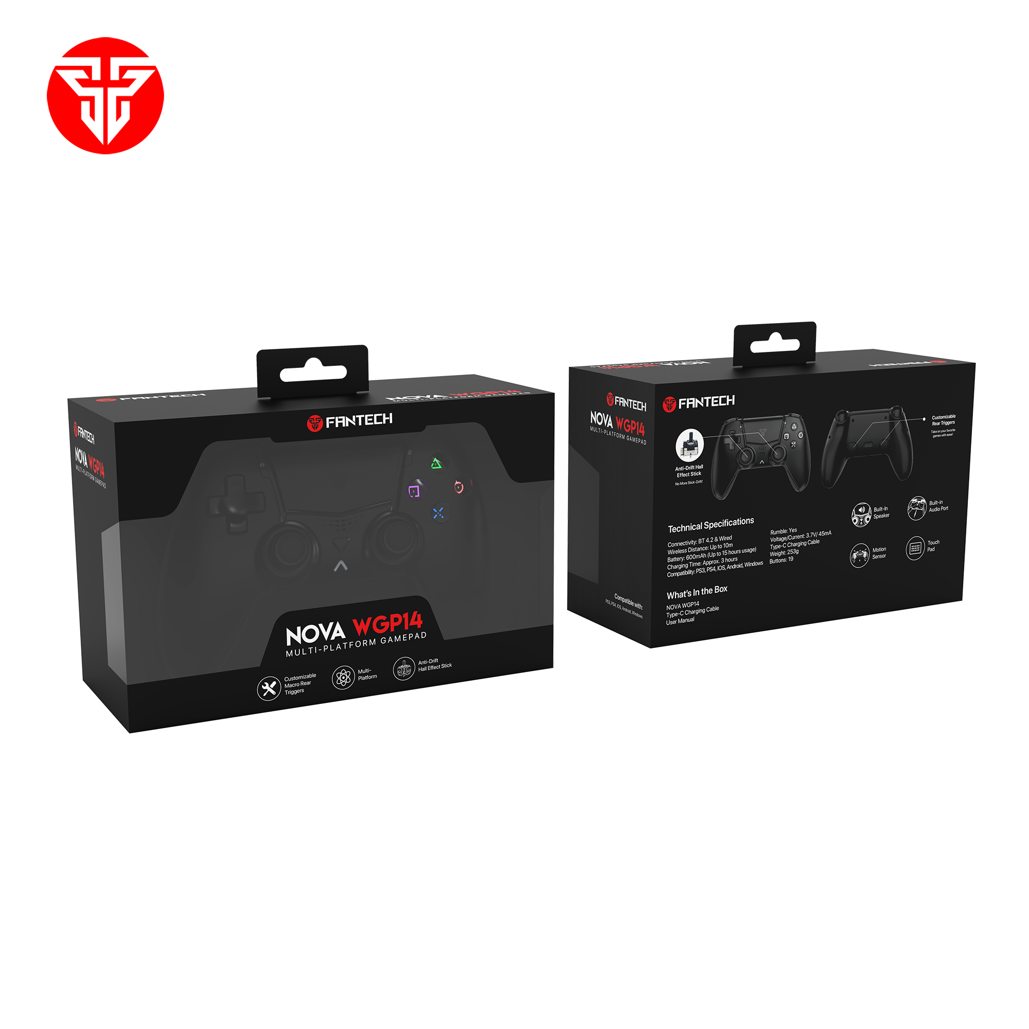 Fantech Nova Wgp14 Multi-platform Hall Effect Gamepad - Gameonjo