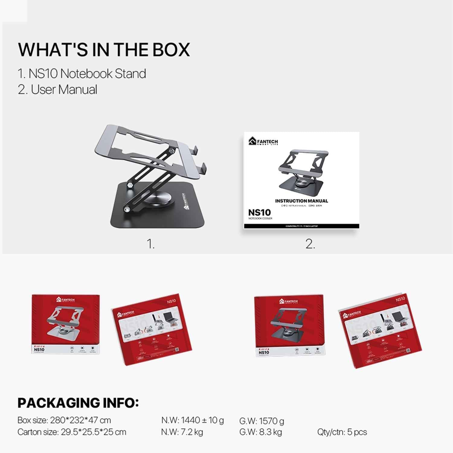 Fantech Ns10 Notebook Stand