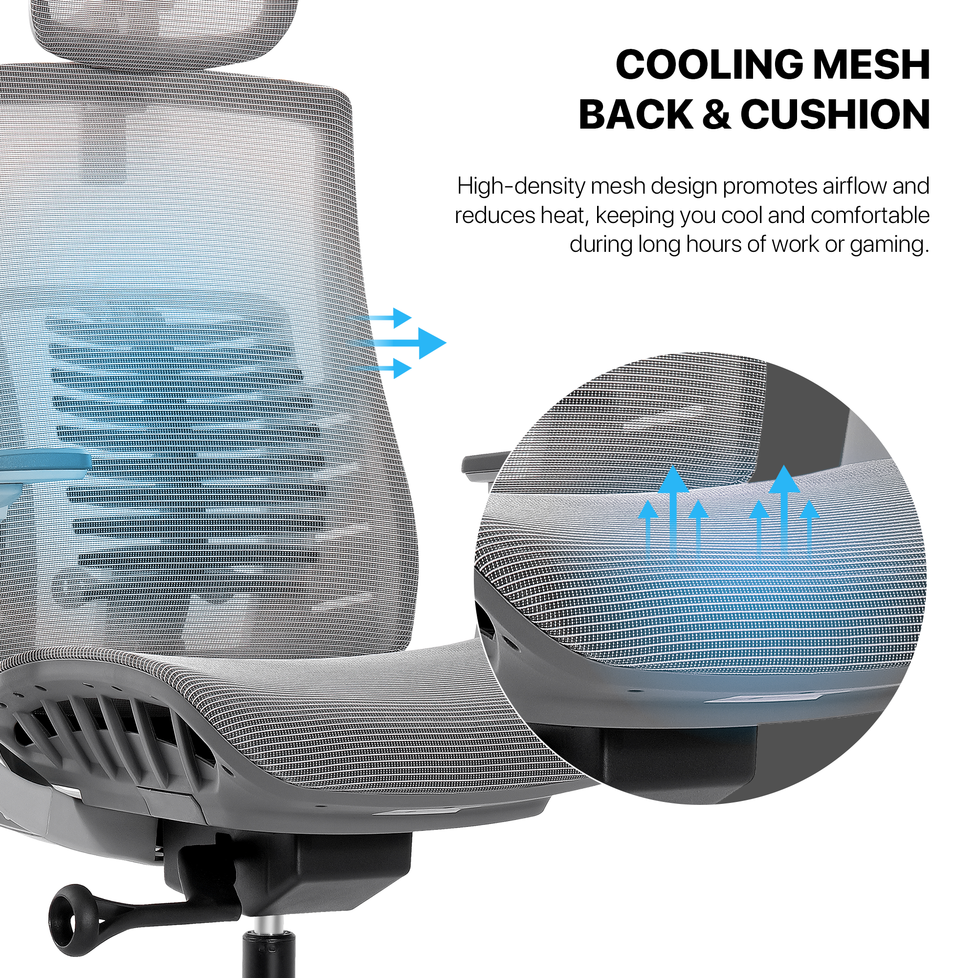 FANTECH OC1 PRO Ergonomic Office Chair White.