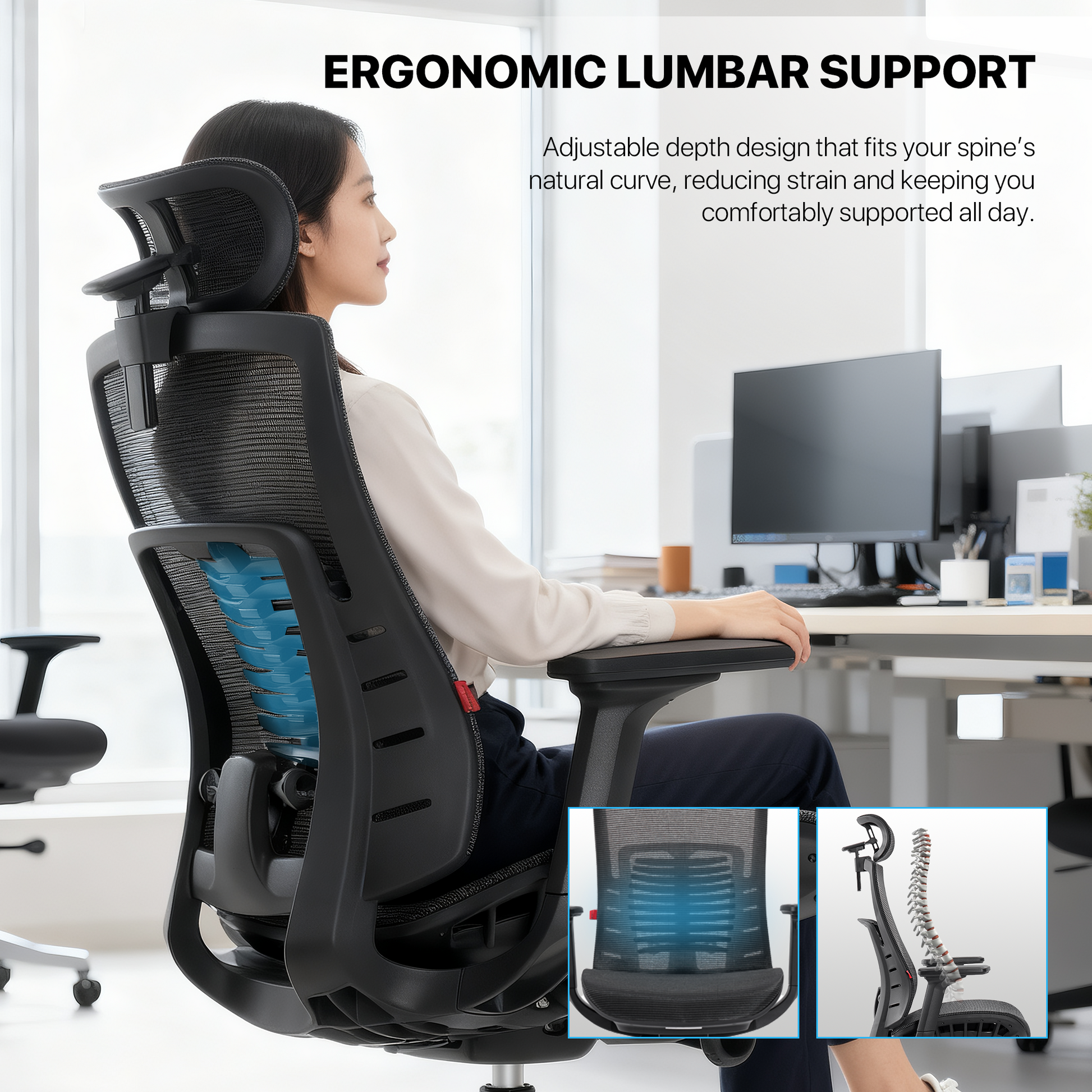 FANTECH OC1 PRO Ergonomic Office Chair White.