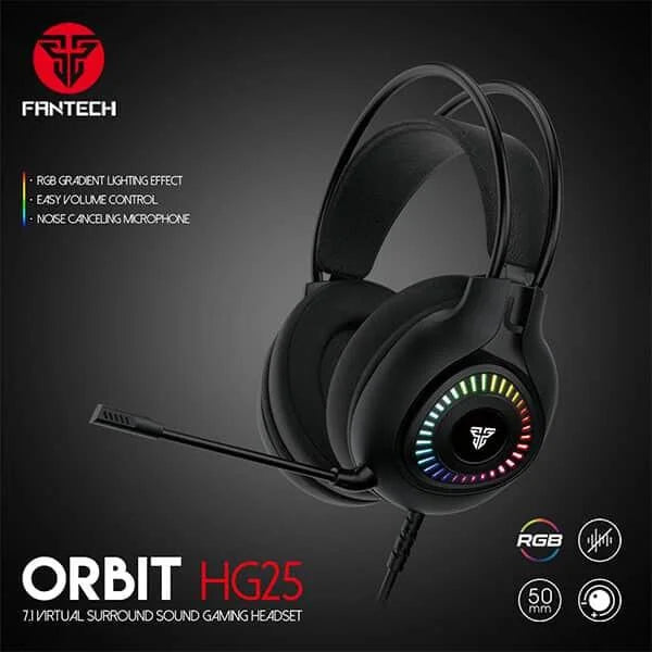 Fantech orbit hg25 7.1 virtual surround sound gaming headset - headsets