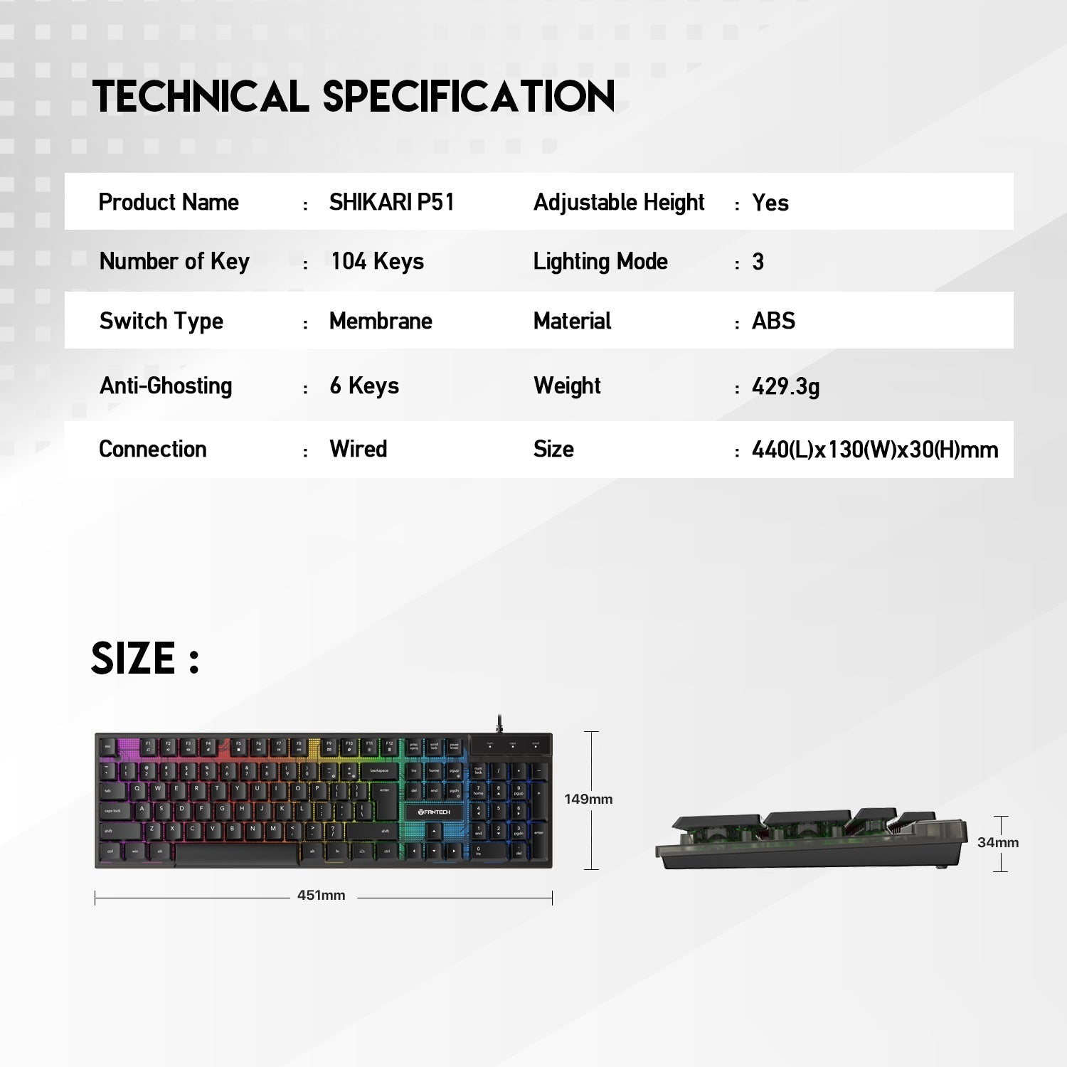 Fantech P51 Power Bundle Gaming Keyboard and Mouse - Gameonjo