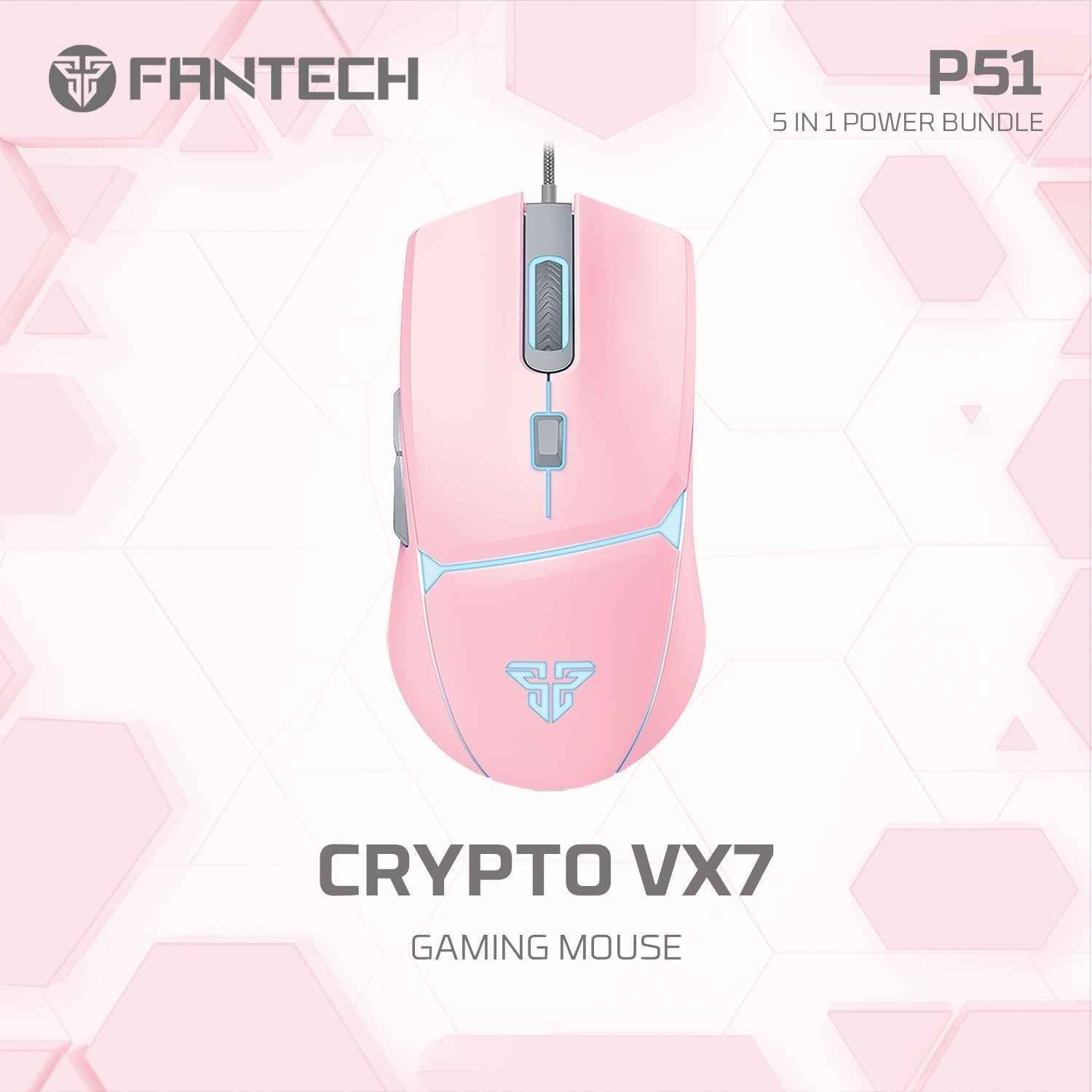 Fantech P51 Power Bundle Gaming Keyboard and Mouse