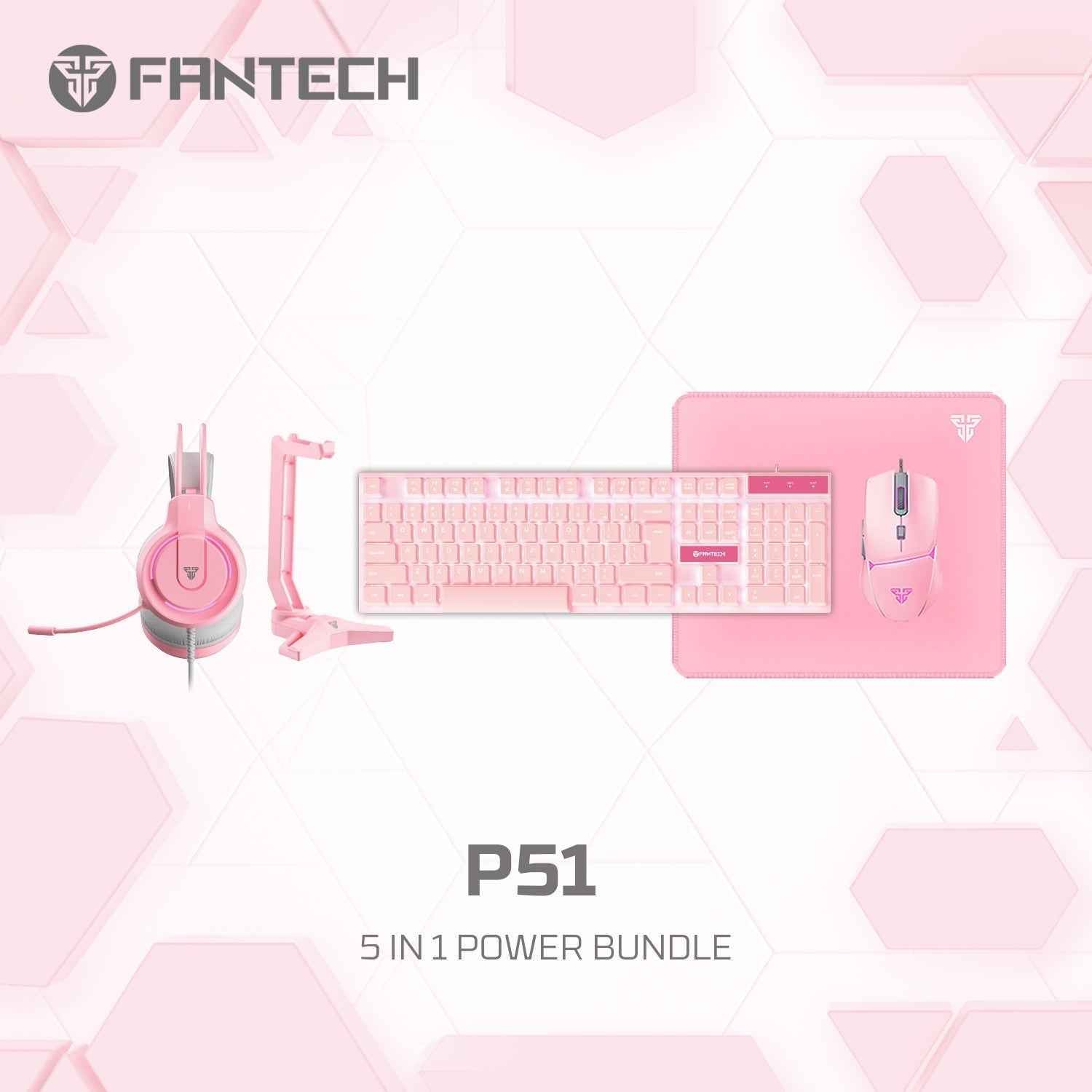 Fantech P51 Power Bundle Gaming Keyboard and Mouse
