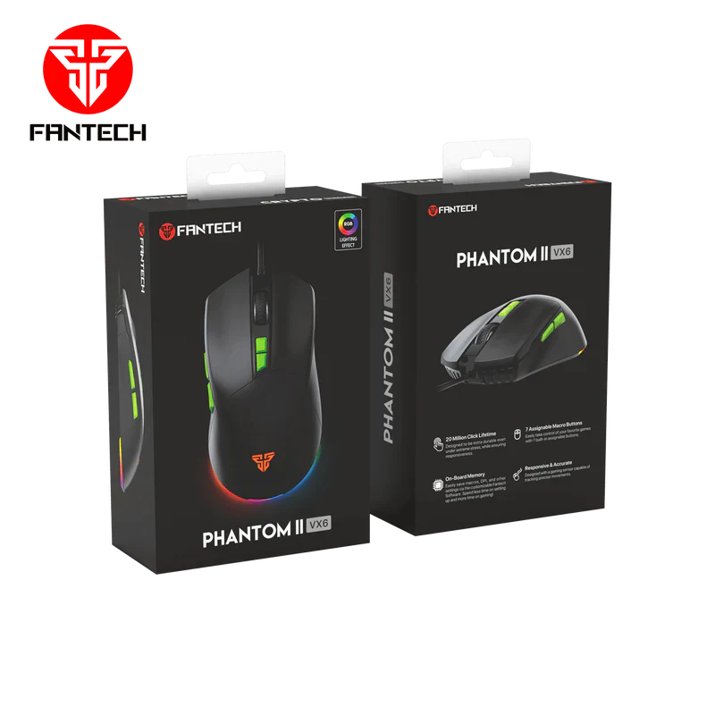Fantech Phantom Ii Vx6 Mouse - Black
