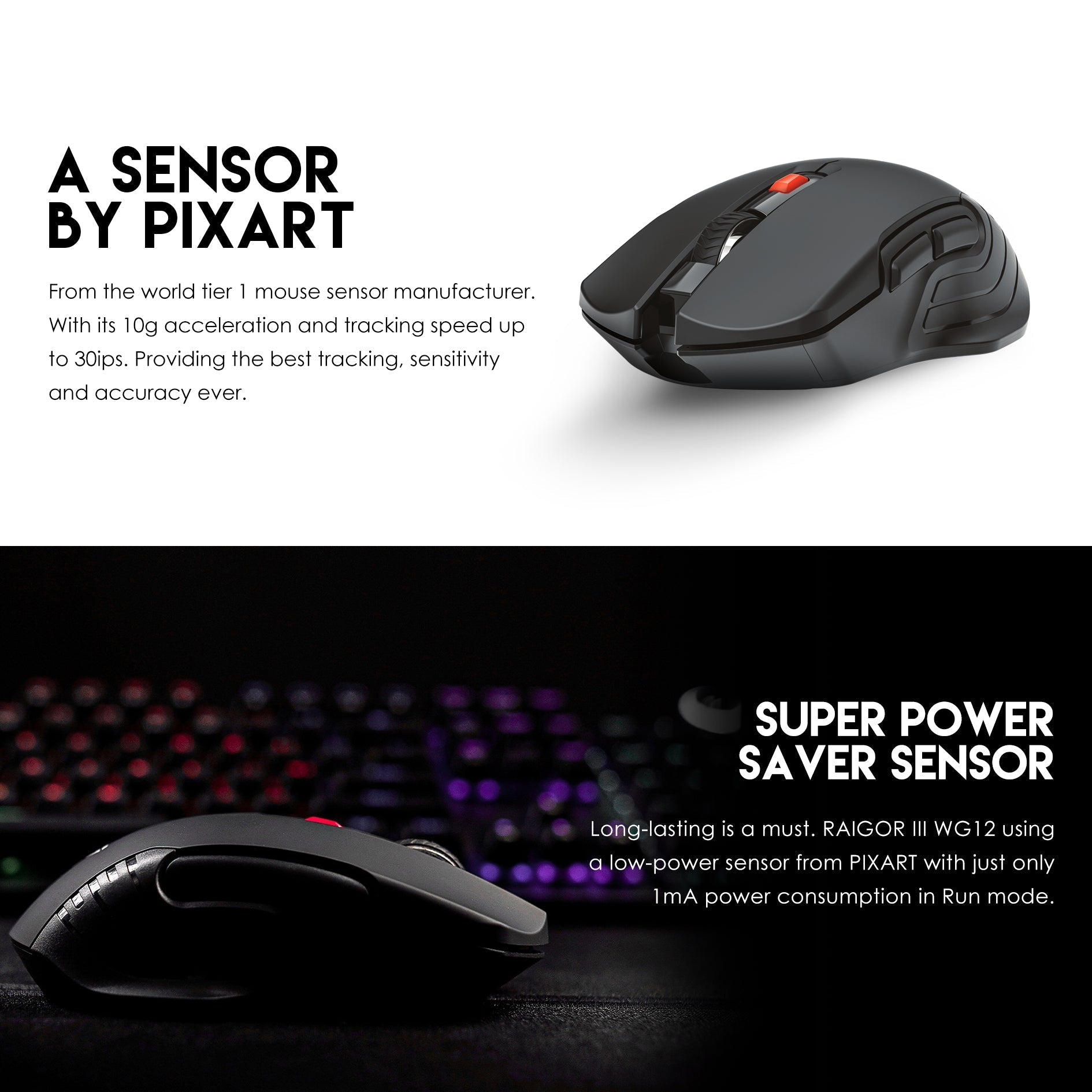 Fantech Raigor Iii Wg12 Gaming Mouse with 2.4ghz Wireless Connection - Gameonjo