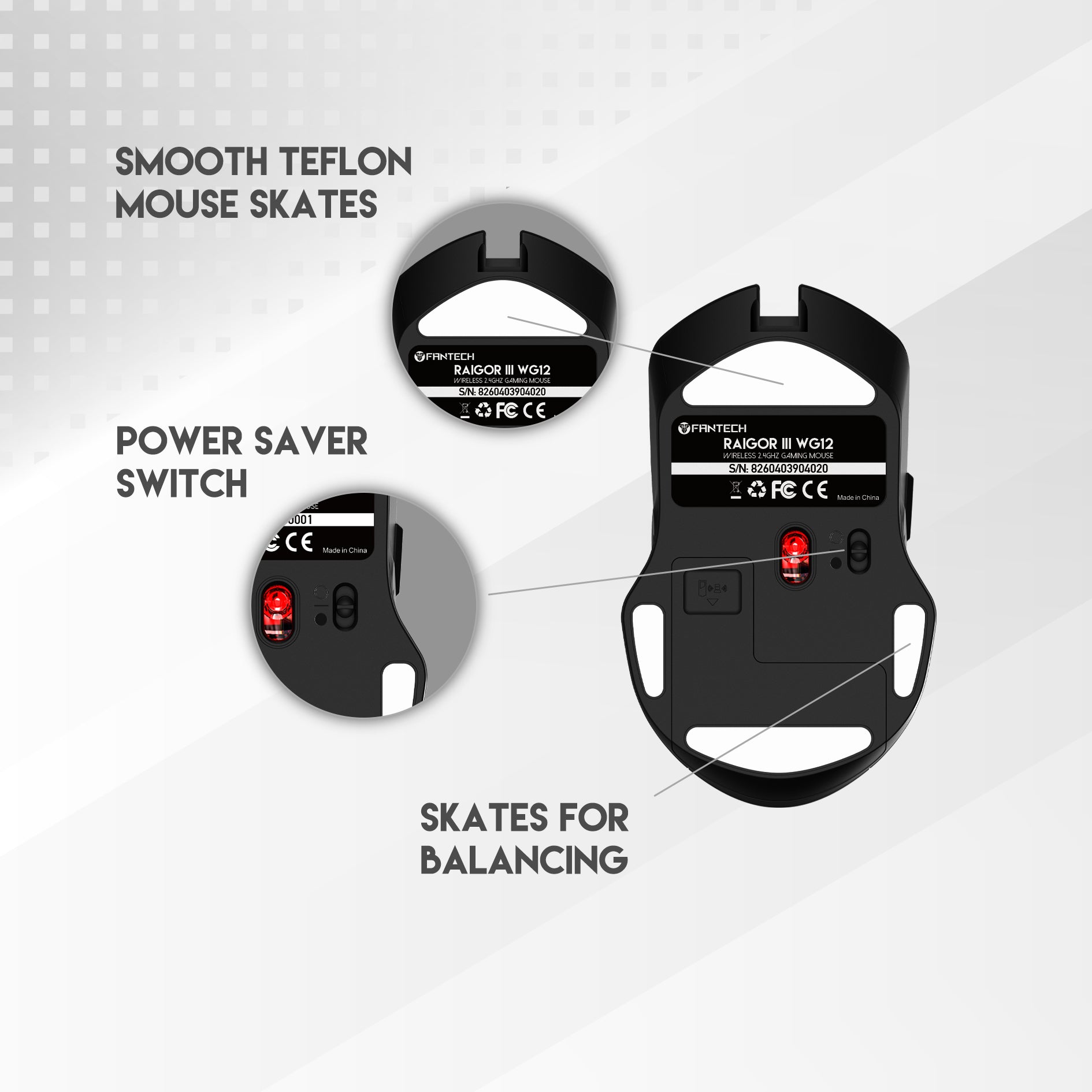 Fantech Raigor Iii Wg12 Gaming Mouse with 2.4ghz Wireless Connection - Gameonjo