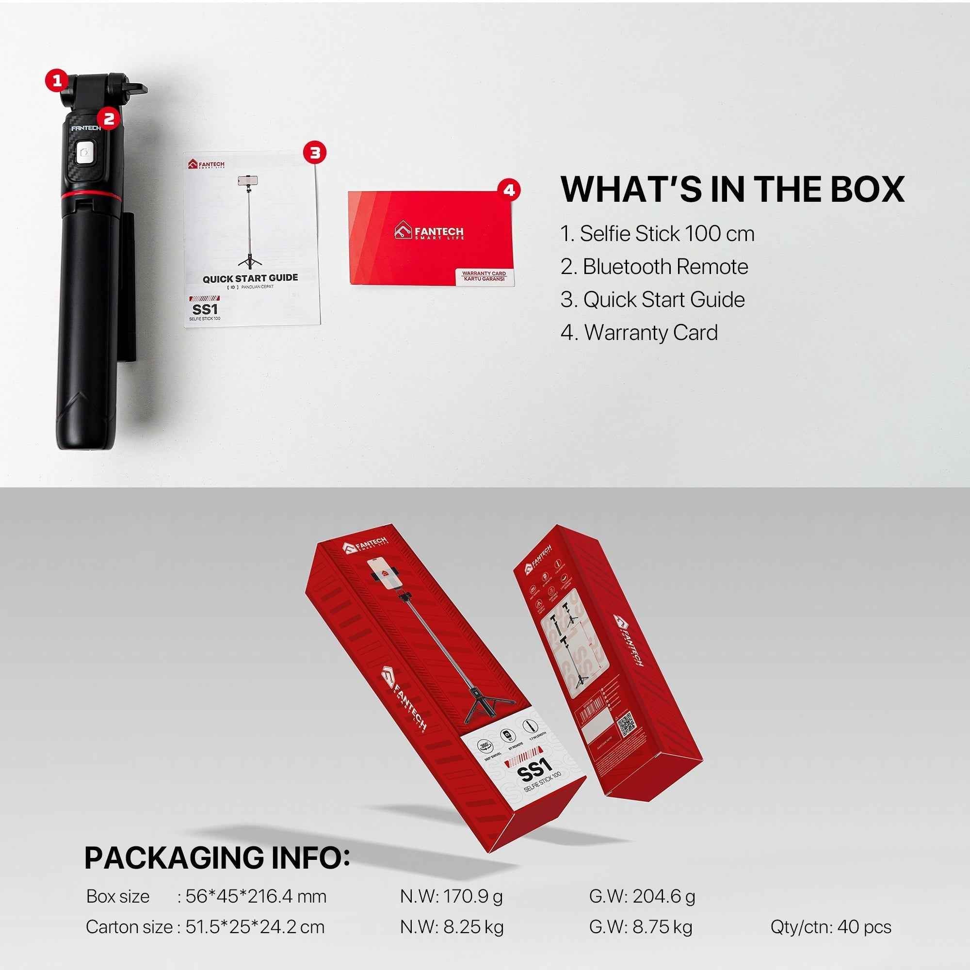 Fantech Selfie Stick Ss100