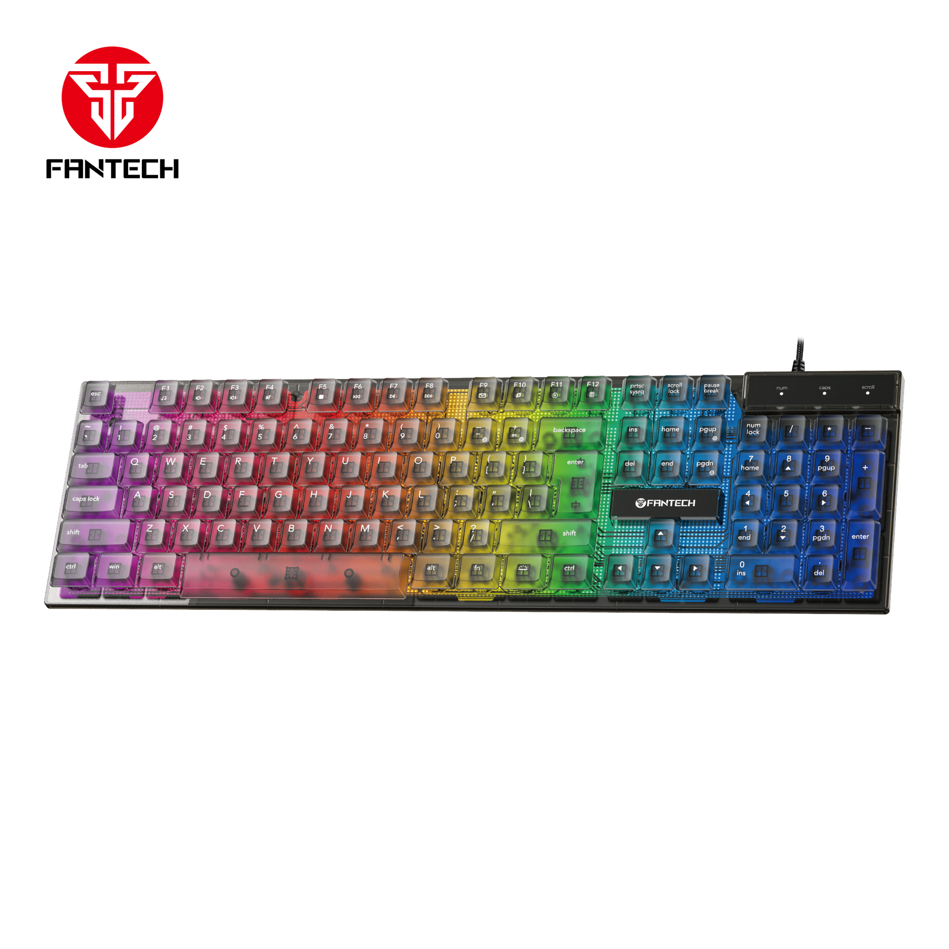 Fantech Shikari K515 Rgb Membrane Gaming Keyboard - Gameonjo
