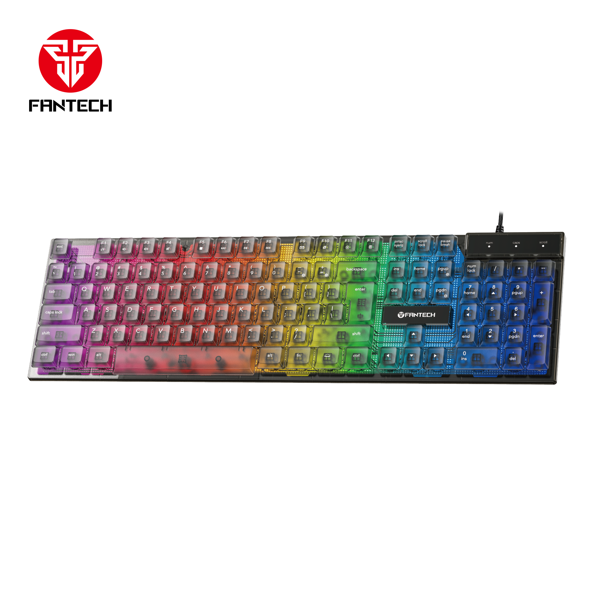 Fantech Shikari K515 Rgb Membrane Gaming Keyboard - Gameonjo