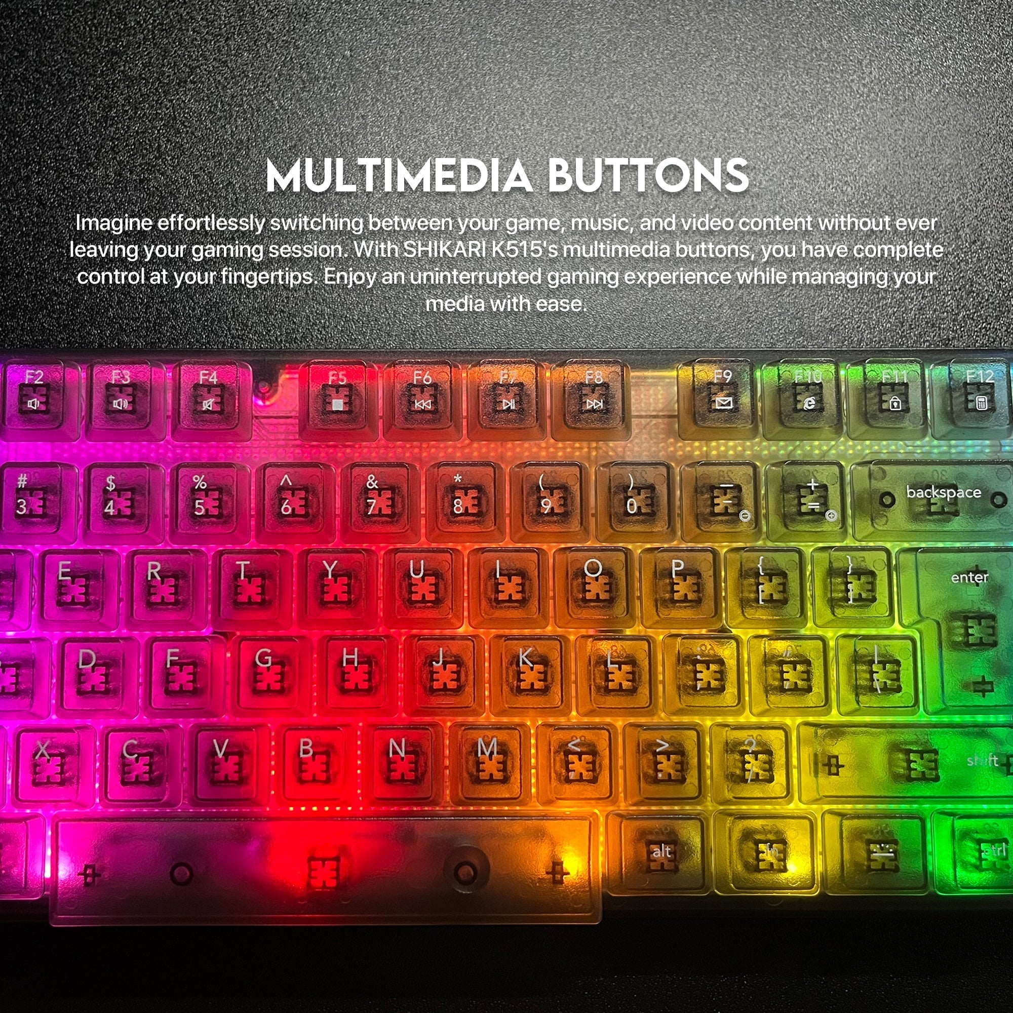 Fantech Shikari K515 Rgb Membrane Gaming Keyboard - Gameonjo