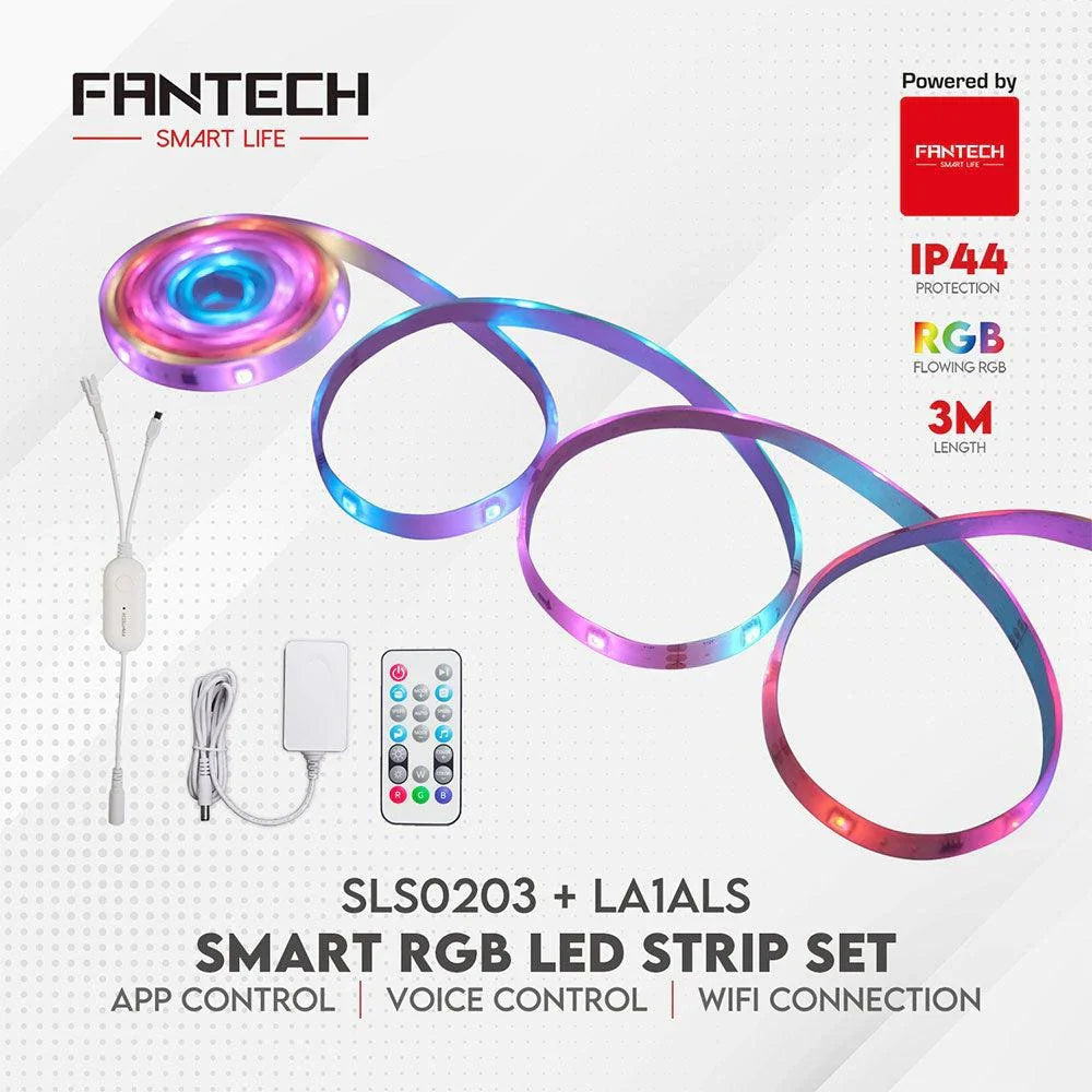 Fantech Smart Rgb Led Strip Set Sls0203 + La1als 3m Default Title