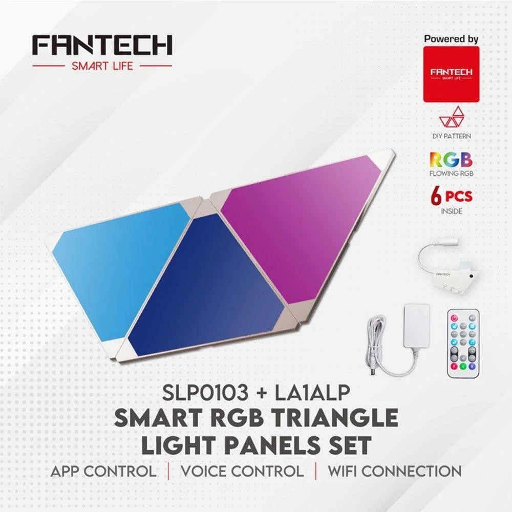 Fantech smart rgb triangle light panels set slp0103 + la1alp 6 pcs - lightning | panels | lamps | signs