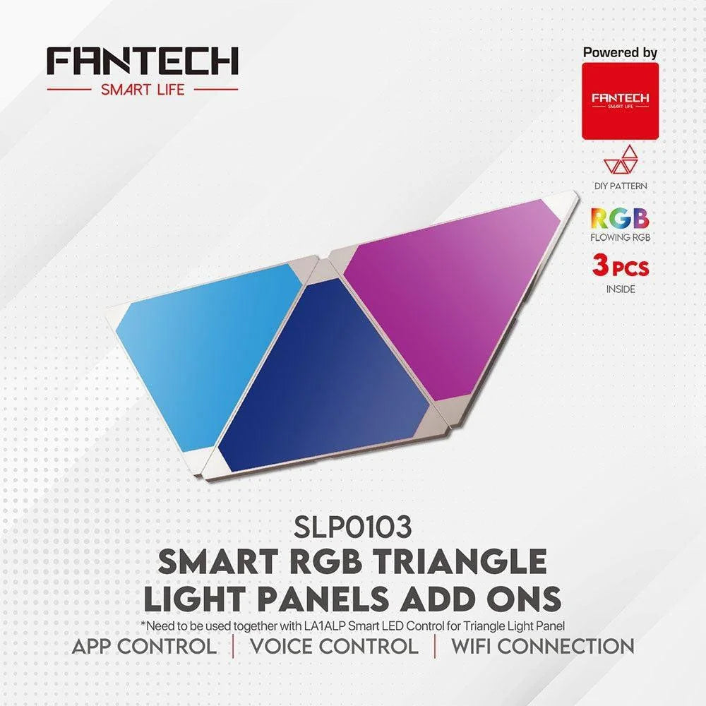 Fantech smart rgb triangle light panels set slp0103 + la1alp 3pcs - lightning | panels | lamps | signs