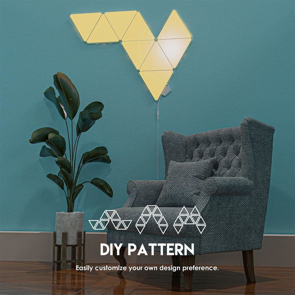 Fantech Smart Rgb Triangle Light Panels Set Slp0103 + La1alp 3pcs - Gameonjo