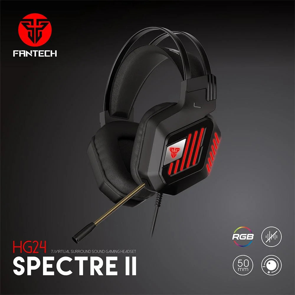 Fantech spectre ii hg24 7.1 virtual surround sound gaming headset - headsets