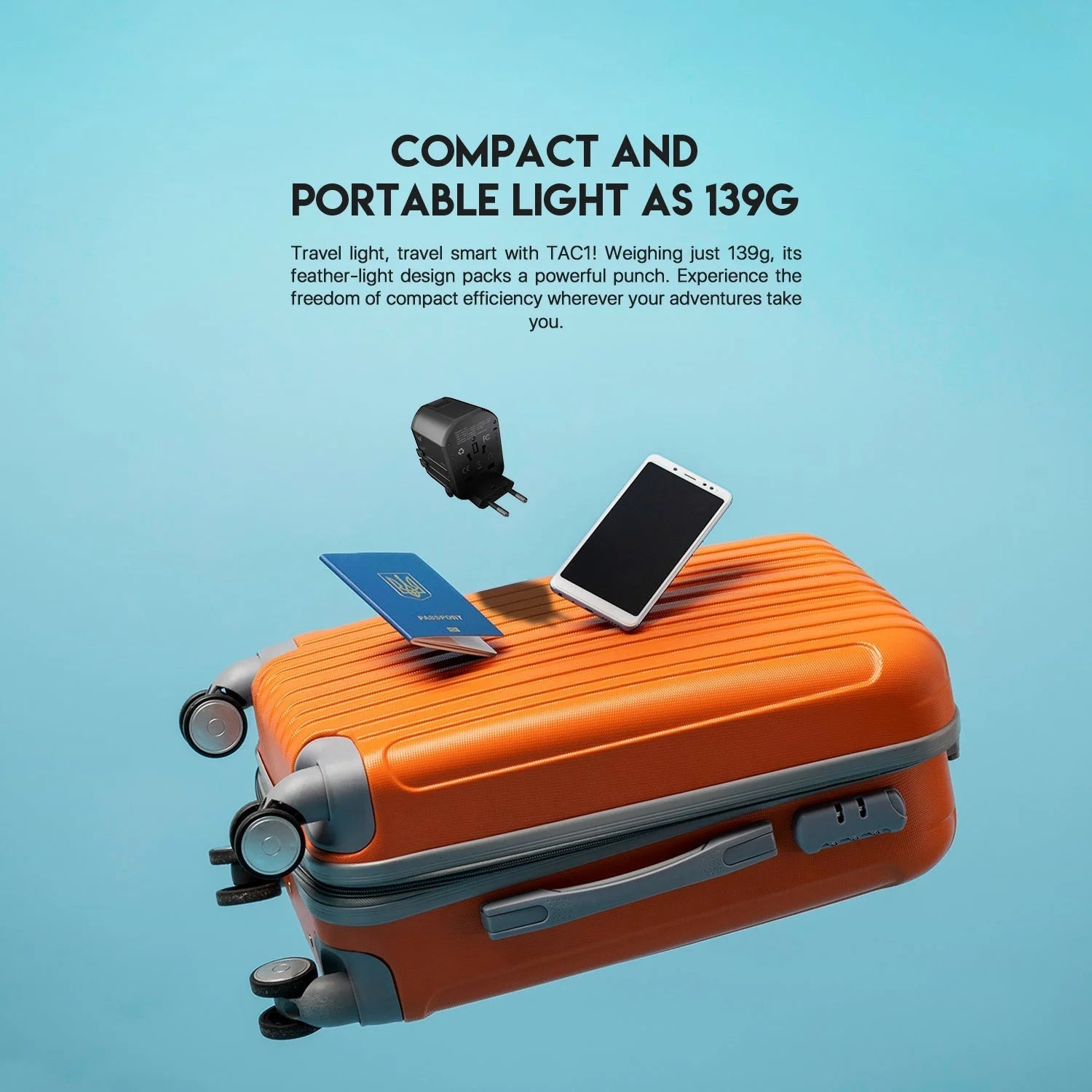 Fantech tac1 power cube travel multi adapter