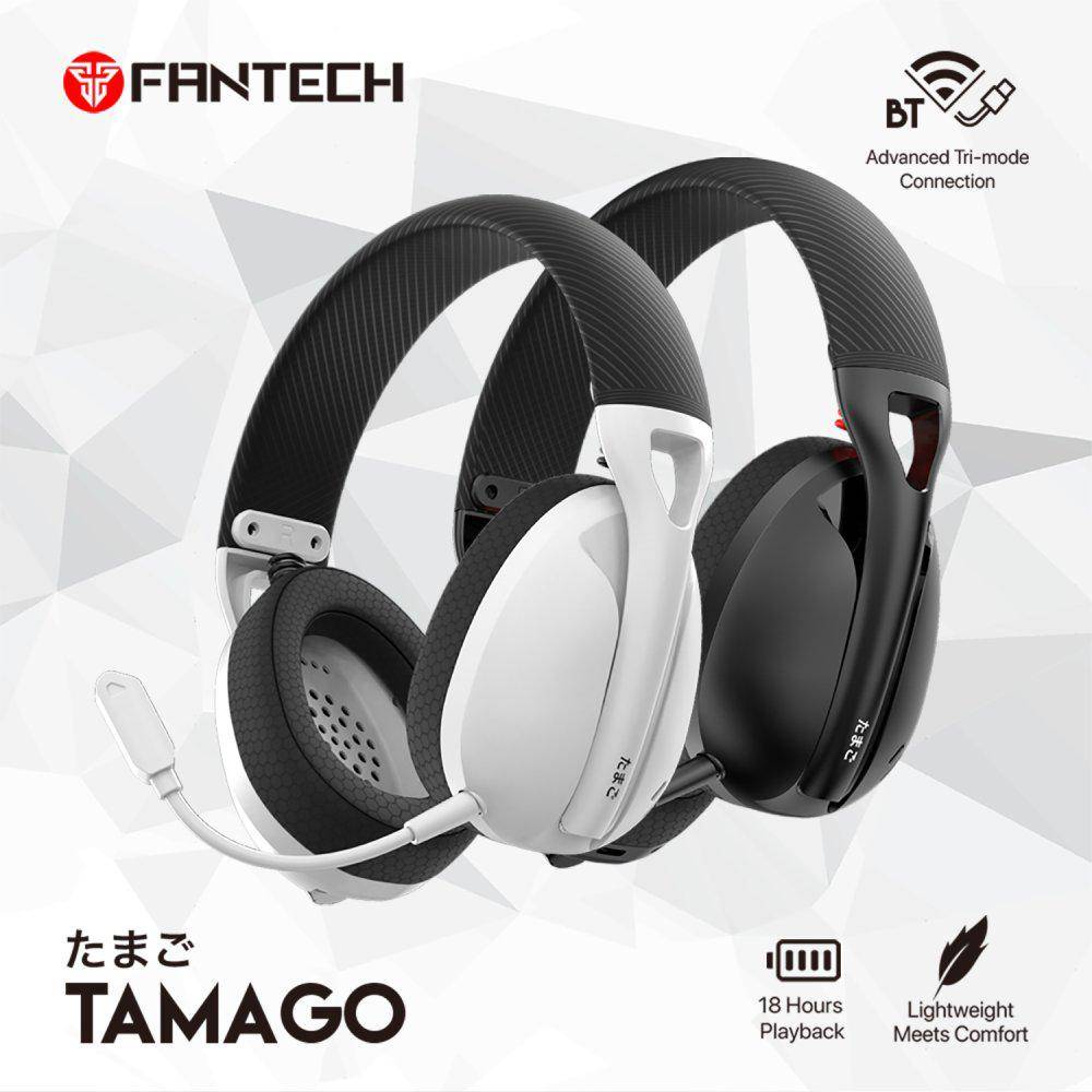 Fantech Tamago Whg01 Lightweight Wireless & Wired & Bluetooth Headset – Black - Gameonjo