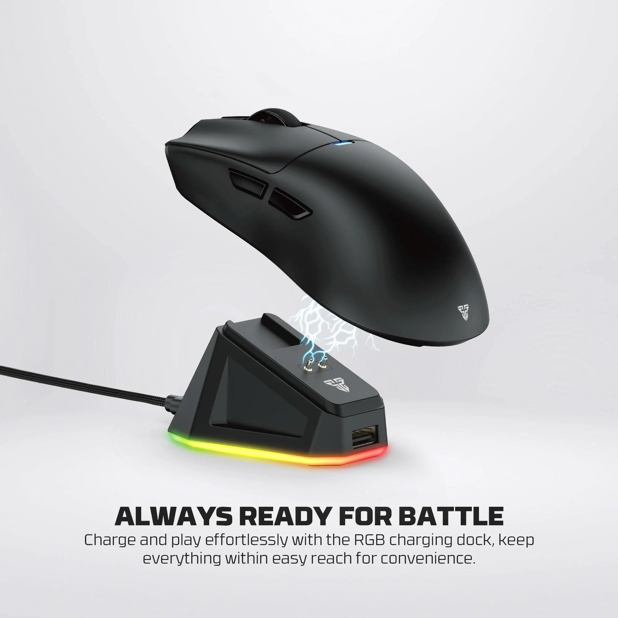 Fantech tantoe wg13e wireless mouse three-mode switching and magnetic black - mouse