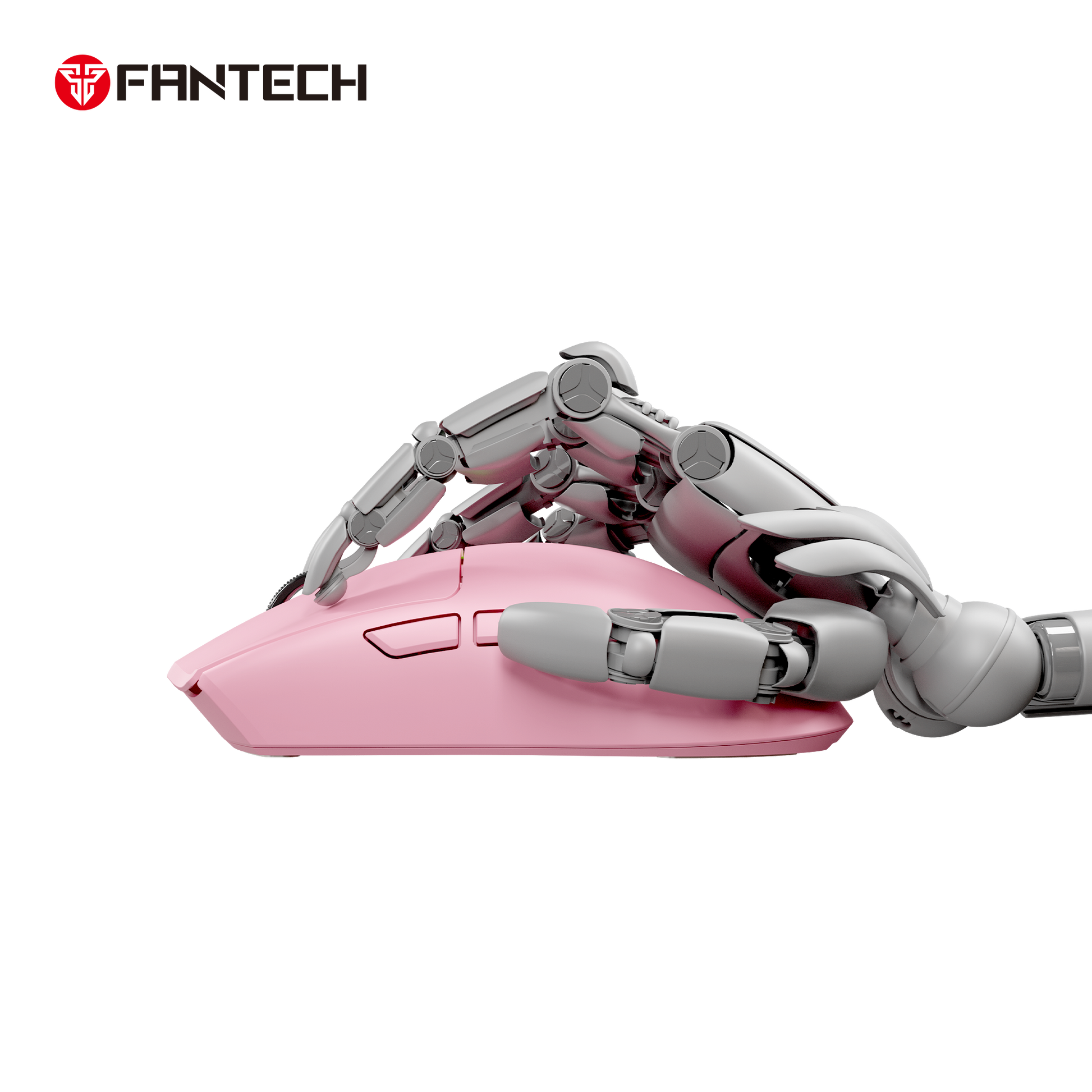 Fantech Tantoe Wg13e Wireless Mouse Three-mode Switching and Magnetic Pink