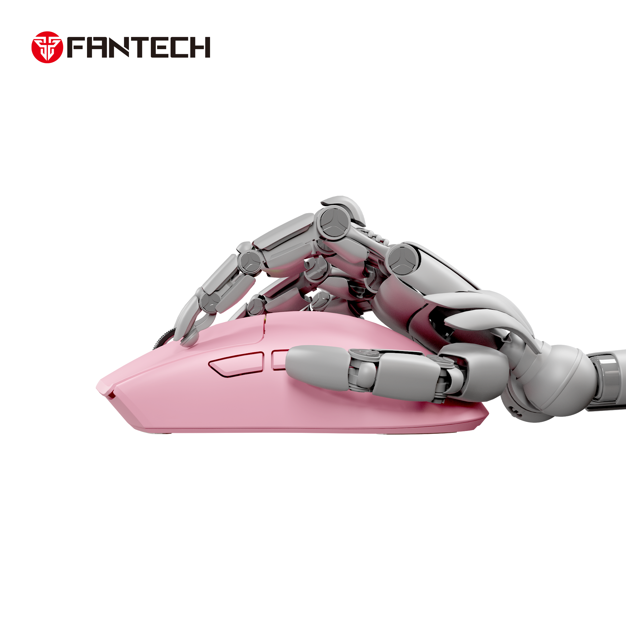 Fantech Tantoe Wg13e Wireless Mouse Three-mode Switching and Magnetic Pink