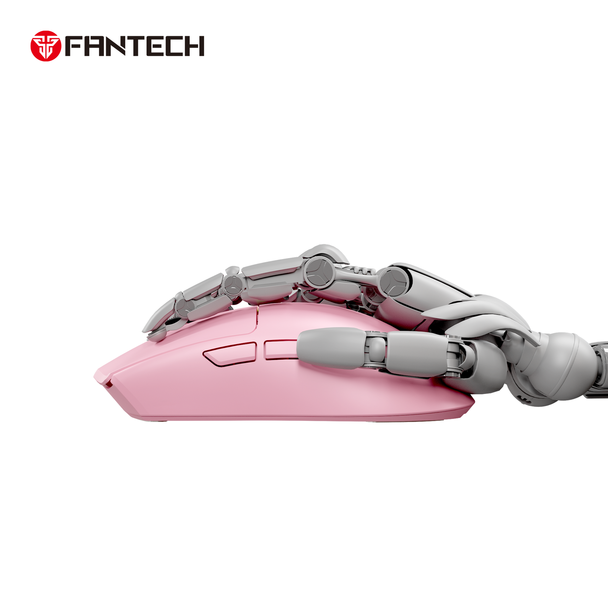 Fantech Tantoe Wg13e Wireless Mouse Three-mode Switching and Magnetic Pink