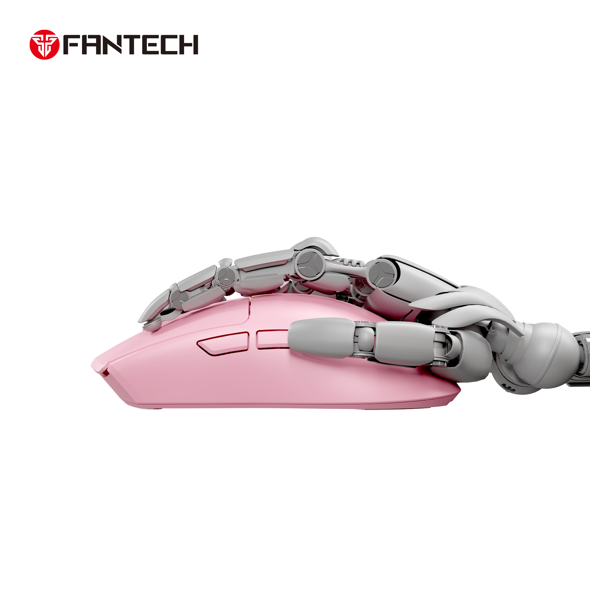 Fantech Tantoe Wg13e Wireless Mouse Three-mode Switching and Magnetic Pink