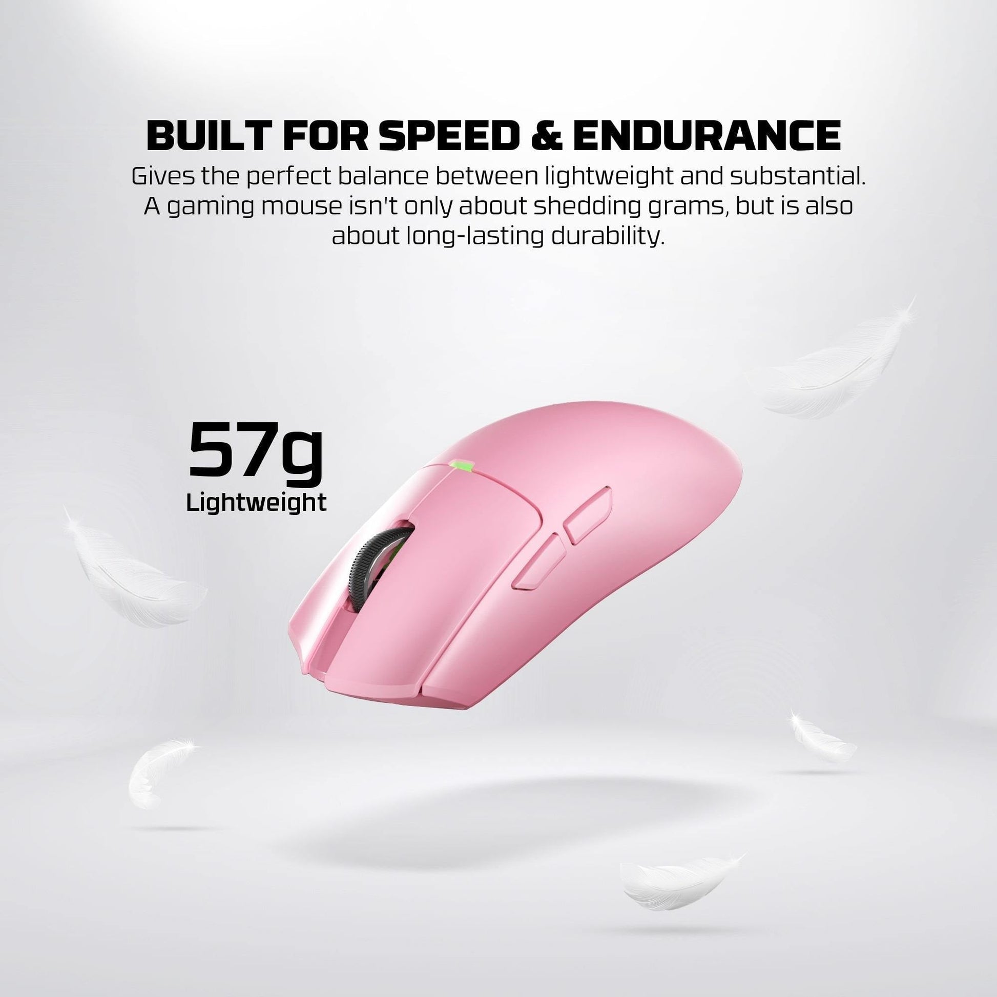 Fantech Tantoe Wg13e Wireless Mouse Three-mode Switching and Magnetic Pink
