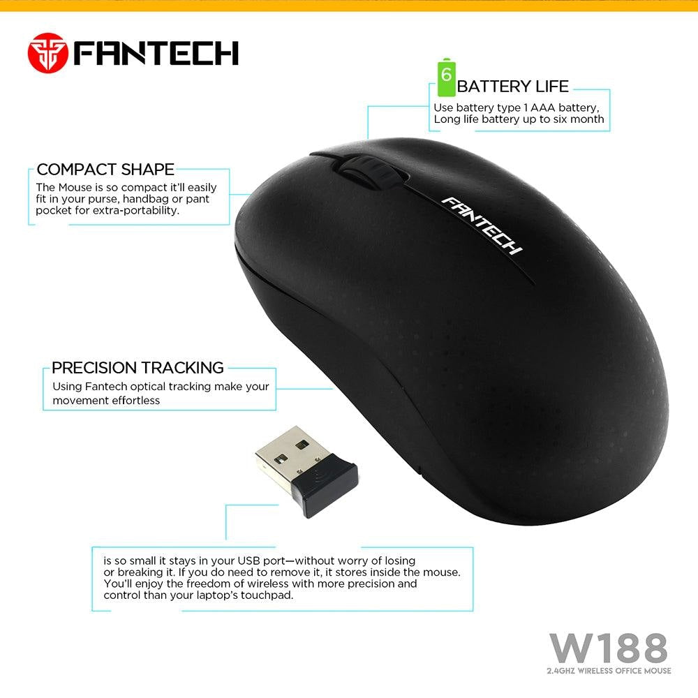 Fantech W188 Wireless Mouse - Gameonjo