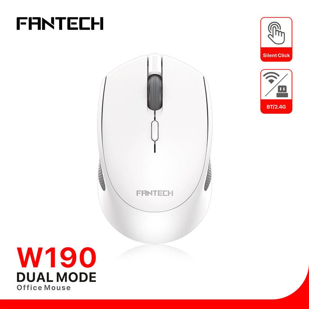 Fantech w190 silent mouse - the ultimate office companion - white - mouse
