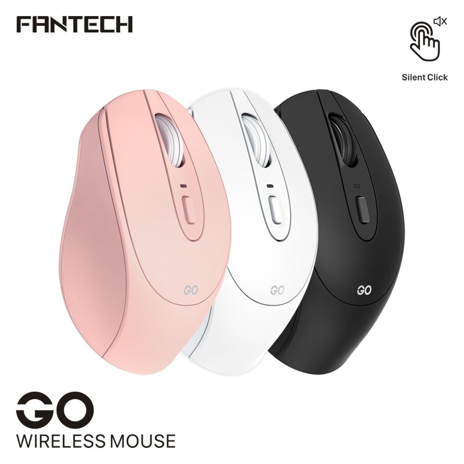 Fantech w191 silent click wireless mouse for ultimate productivity - mouse