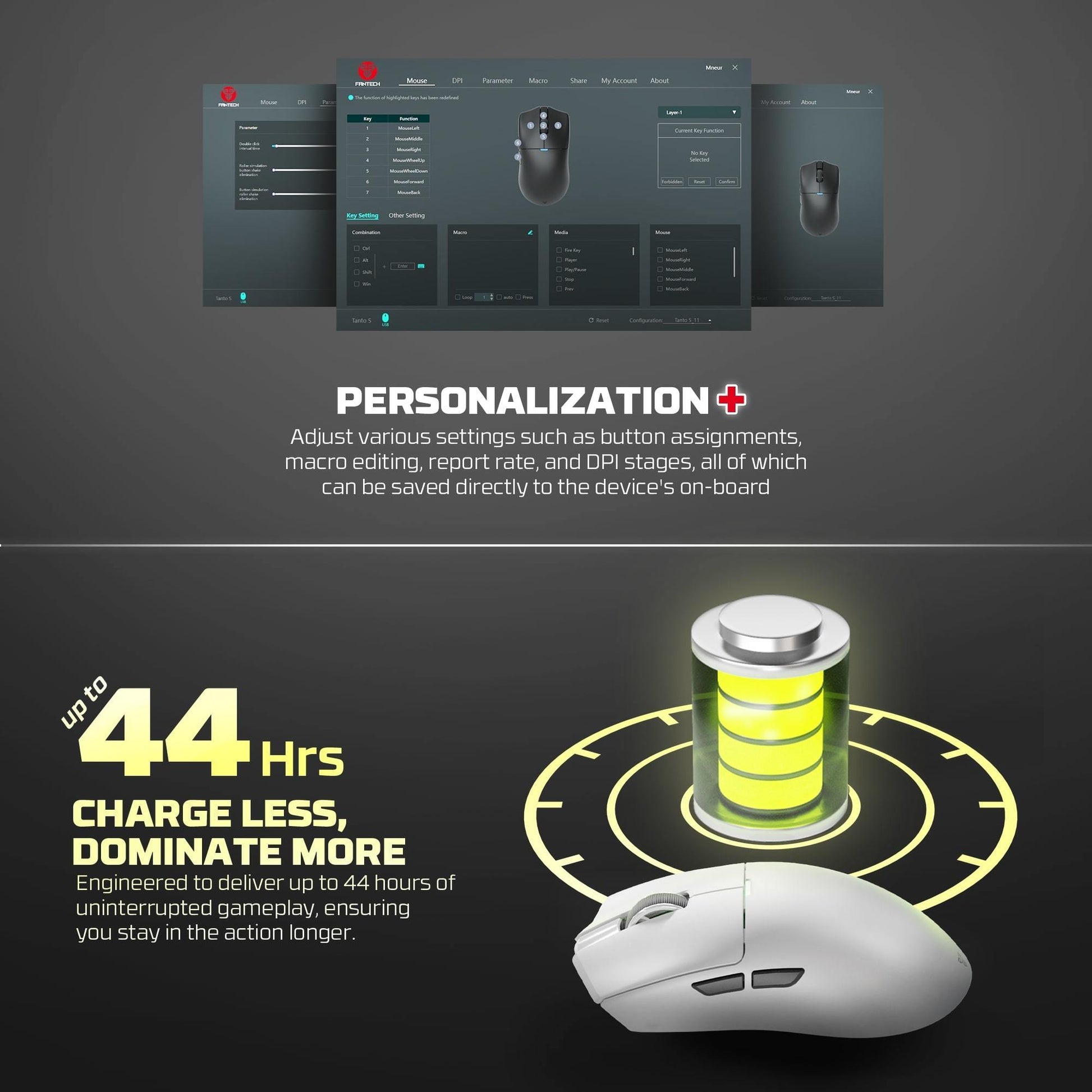 Fantech Wg13s Tanto s Wireless Gaming Mouse 8k