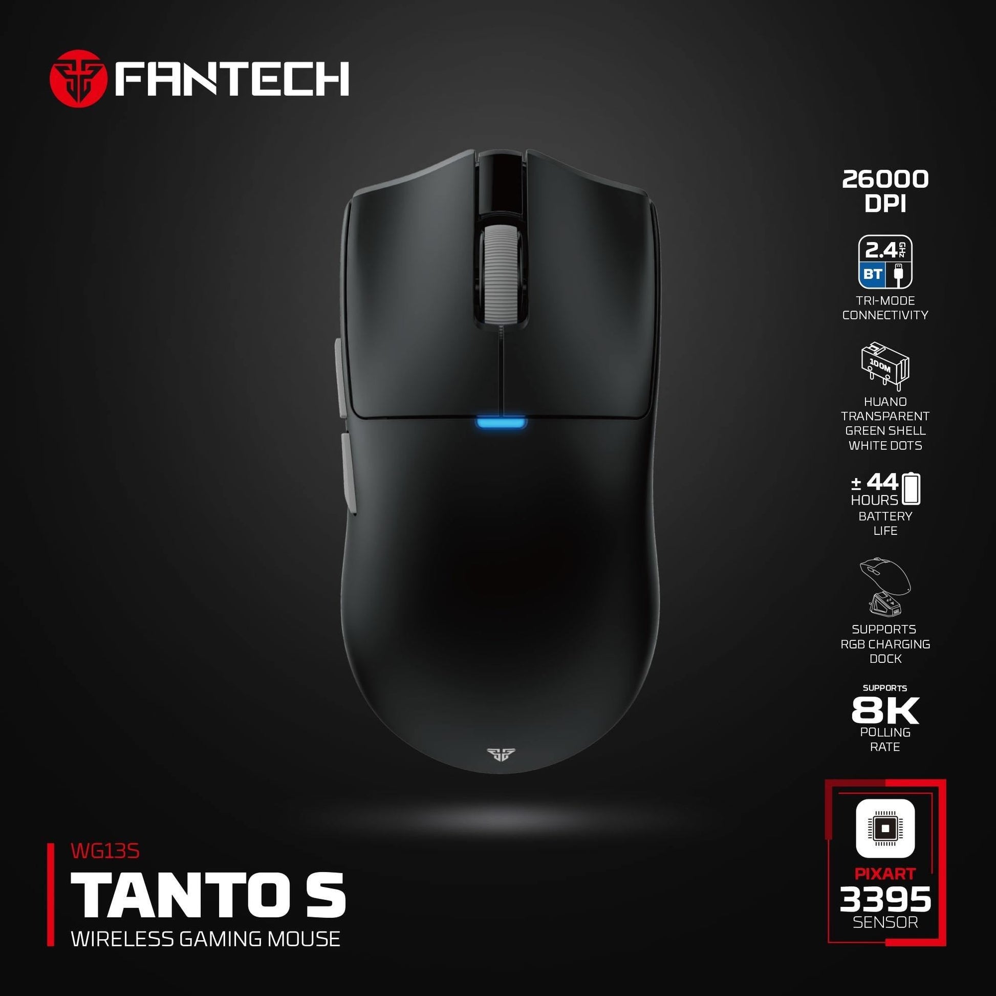 Fantech Wg13s Tanto s Wireless Gaming Mouse 8k