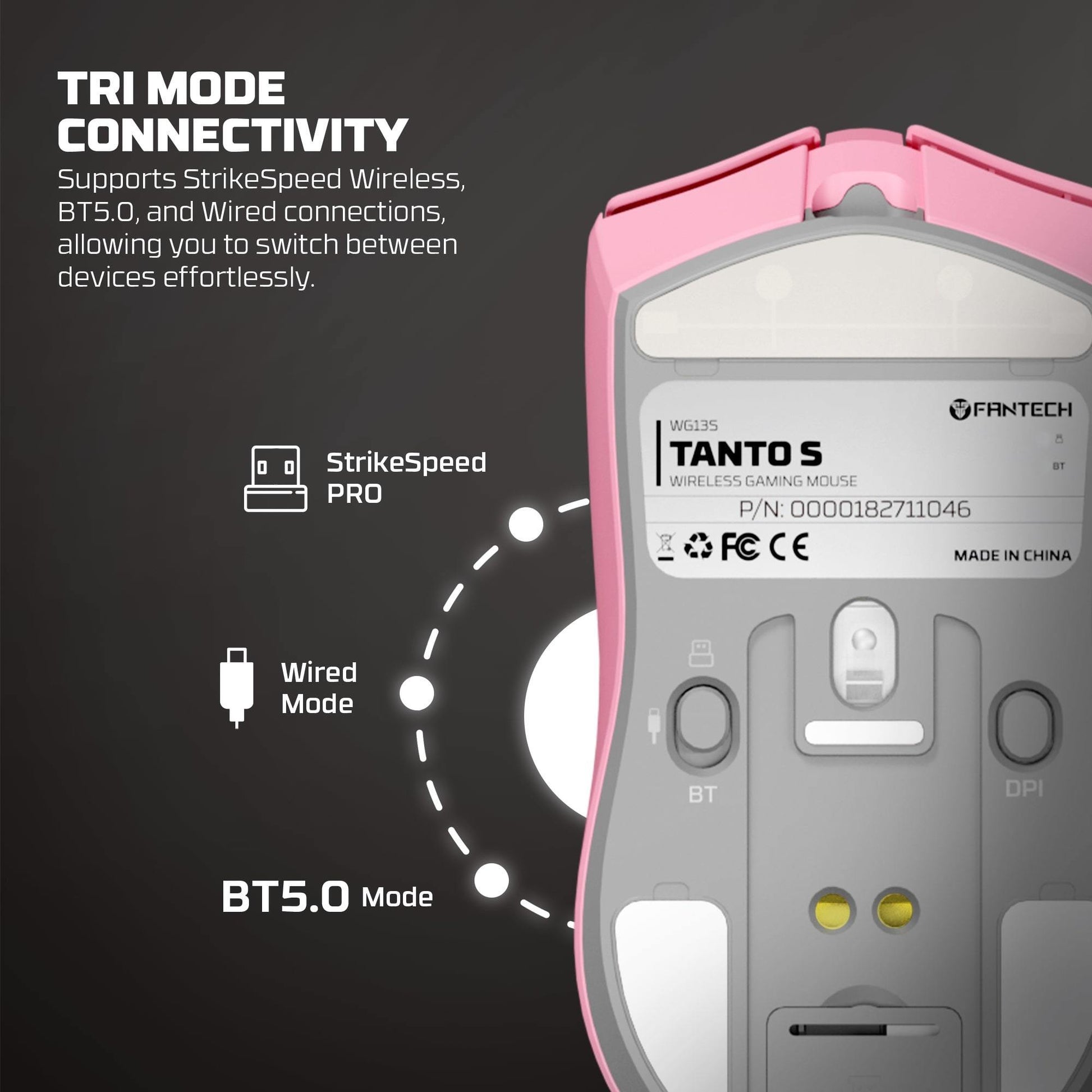 Fantech Wg13s Tanto s Wireless Gaming Mouse 8k