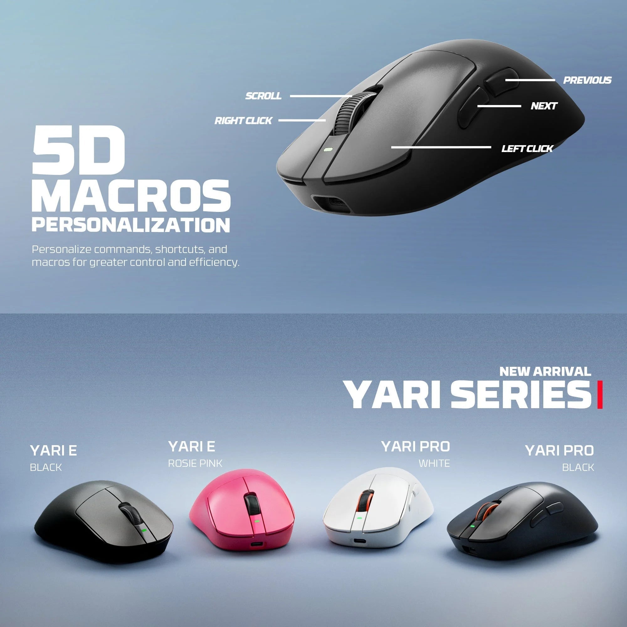 Fantech wg14e yari e ergonomic wireless gaming mouse
