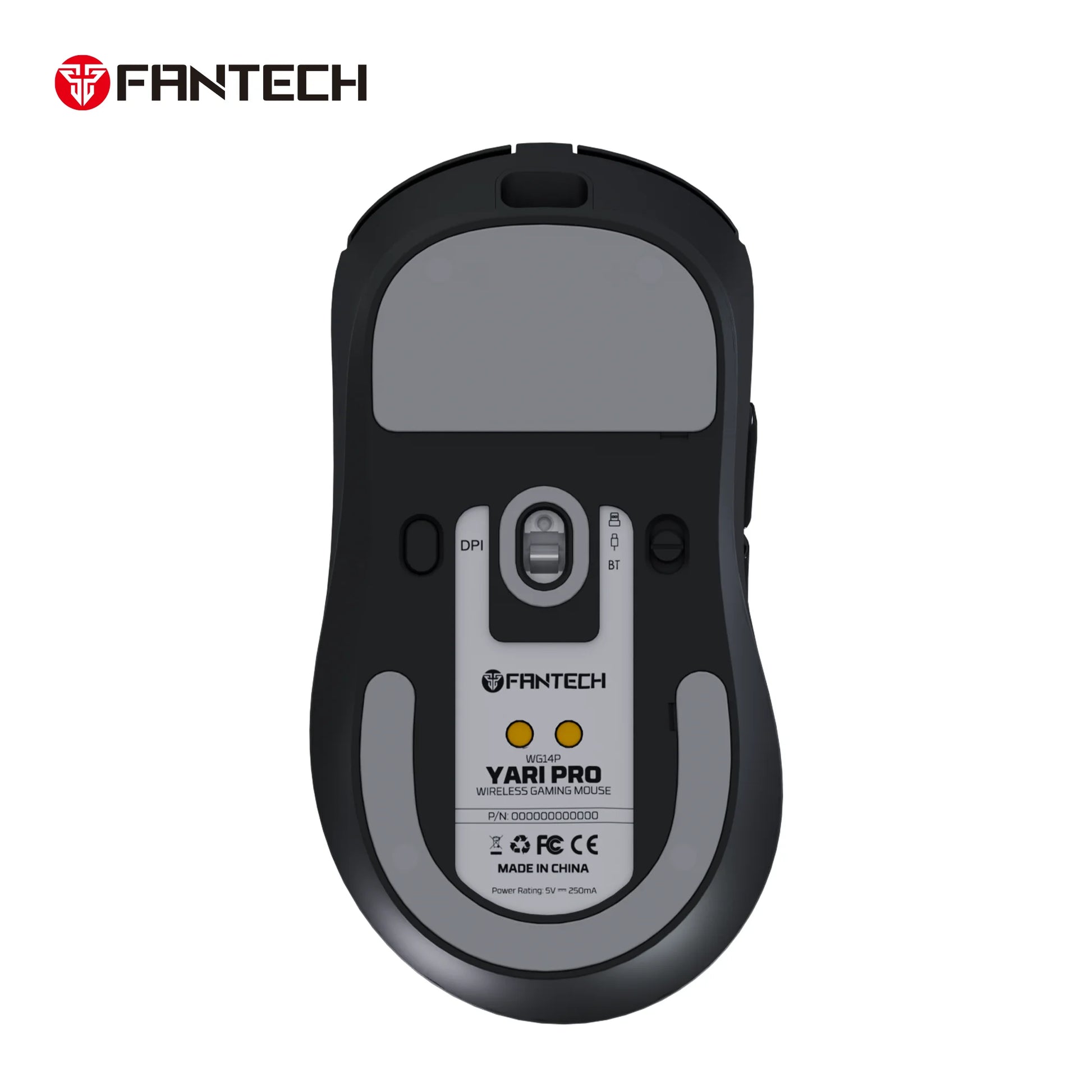Fantech wg14p lightweight wireless gaming mouse paw3950 sensor 8khz polling mice with rgb charging dock for fps gamers