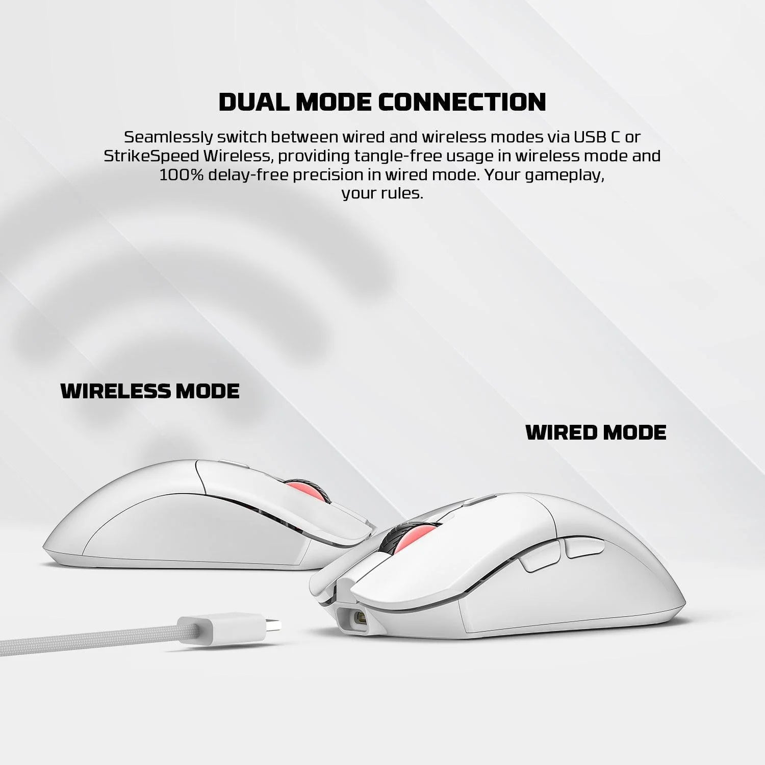 Fantech wgc5s blake s dual mode wireless gaming mouse - black - mouse