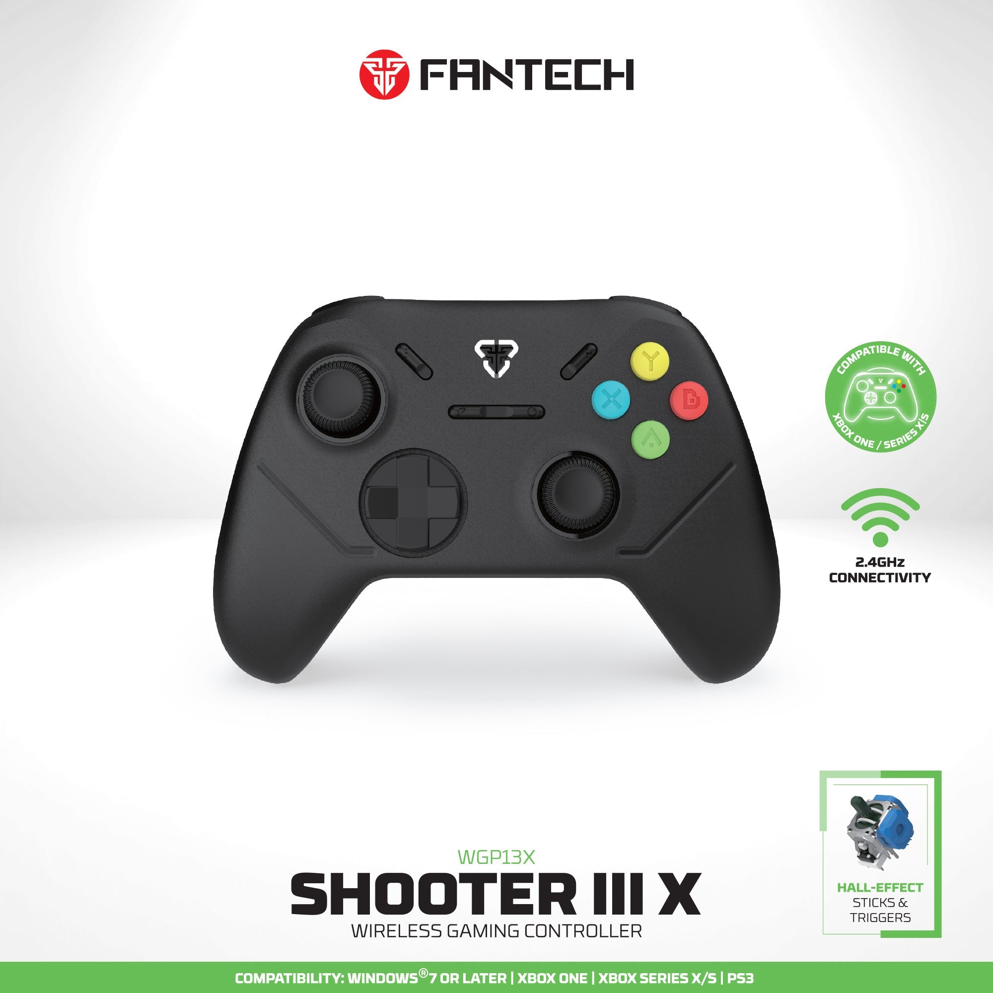 Fantech Wgp13x Shooter Iii x Wireless Gaming Controller Black