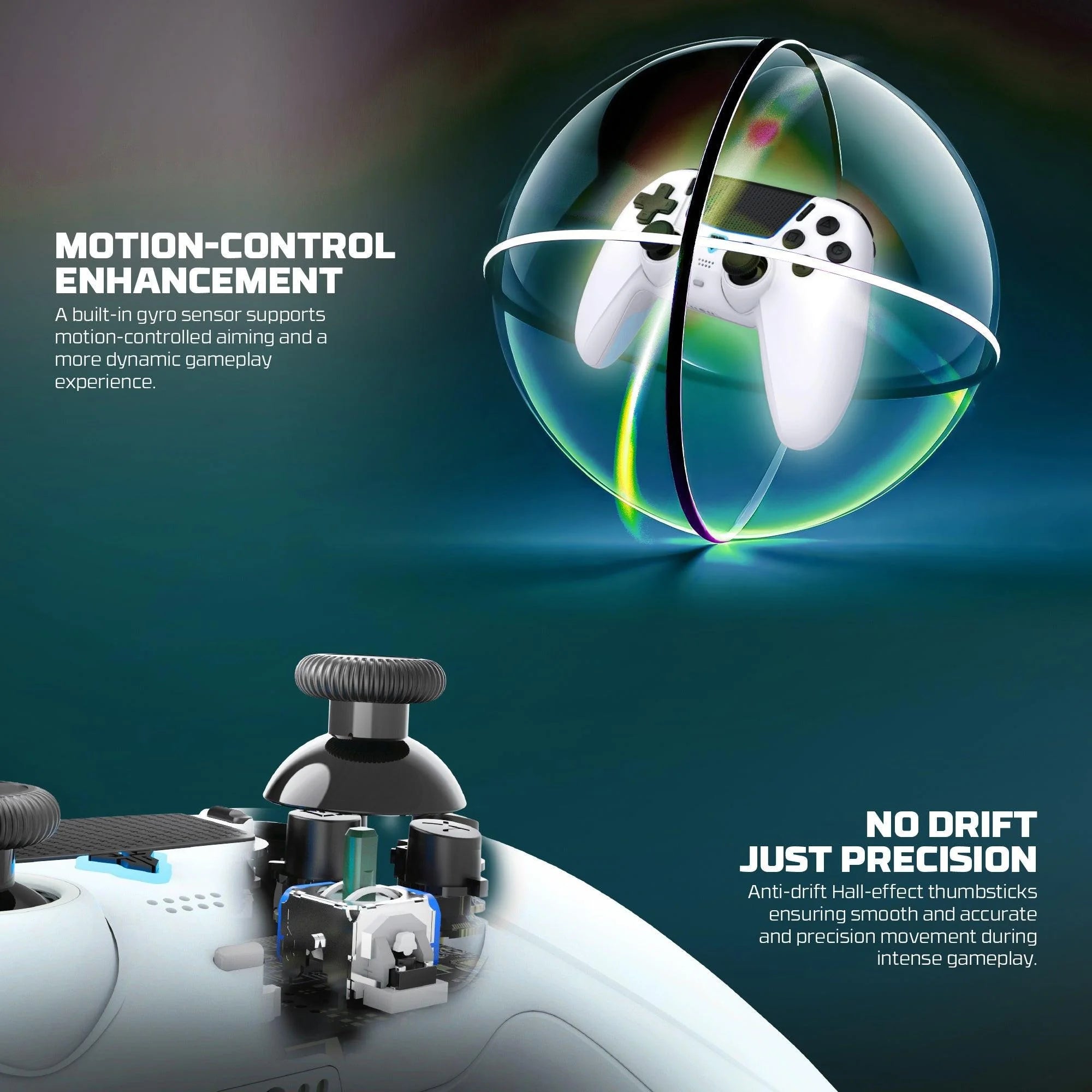 Fantech wgp16 nova ii wireless gamepad - white - console | controller