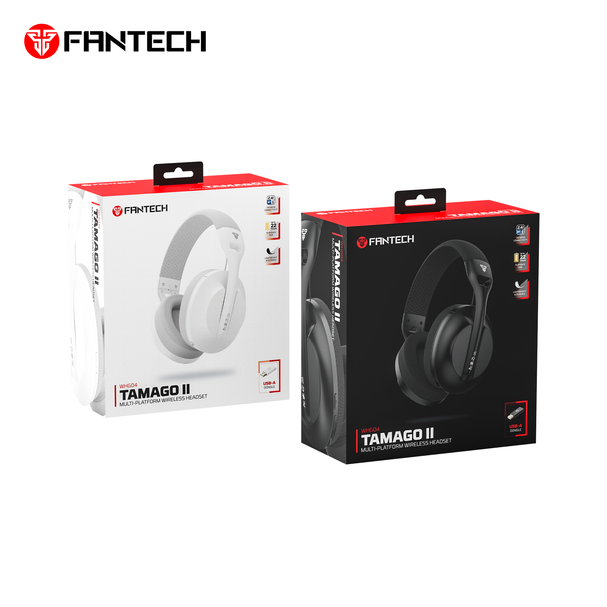 Fantech whg04 tamago wireless gaming headset for ultimate multi-platform audio experience - audio | wireless headset