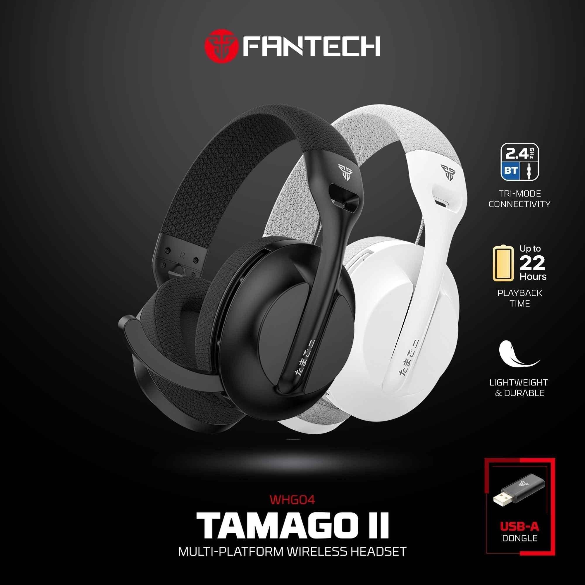 Fantech whg04 tamago wireless gaming headset for ultimate multi-platform audio experience - audio | wireless headset