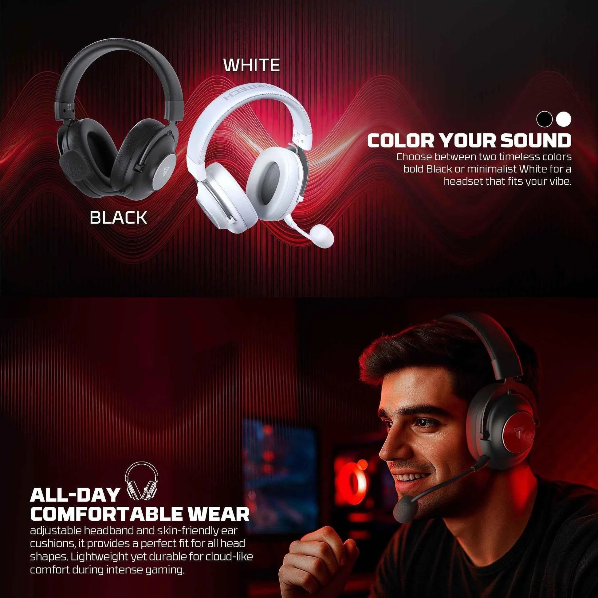 Fantech whg05 stellar multiplatform wireless gaming headset - audio | wireless headset