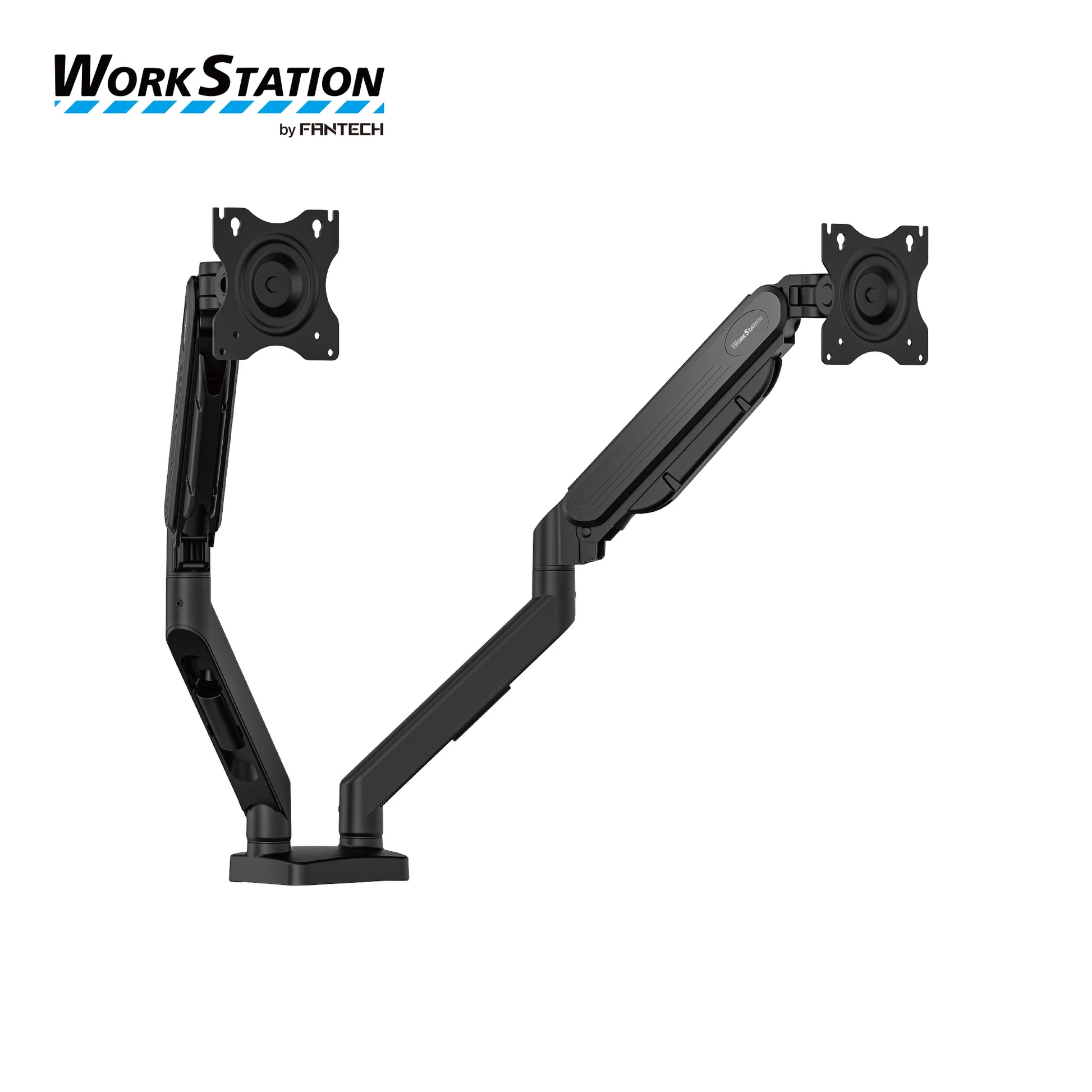Fantech workstation mbd1 dual-arm monitor mount 90 degree for 13’’ to 32’’ screen adjustable spring dual monitor arm