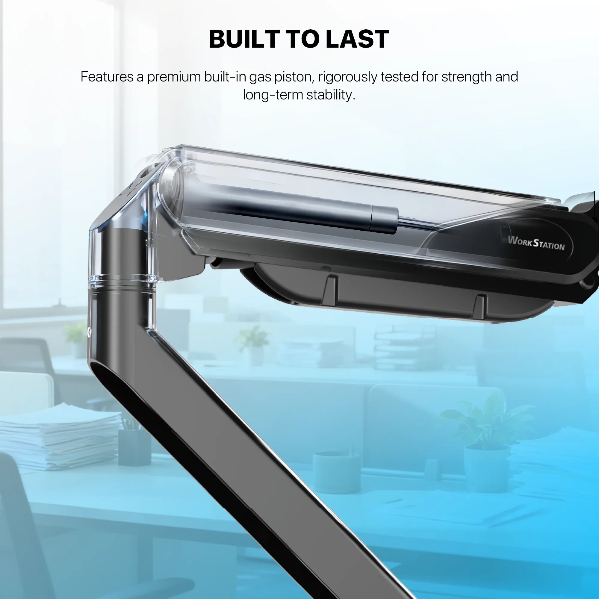 Fantech workstation mbs1 single-arm monitor mount 90 degree for 13’’ to 32’’ screen adjustable spring dual monitor arm