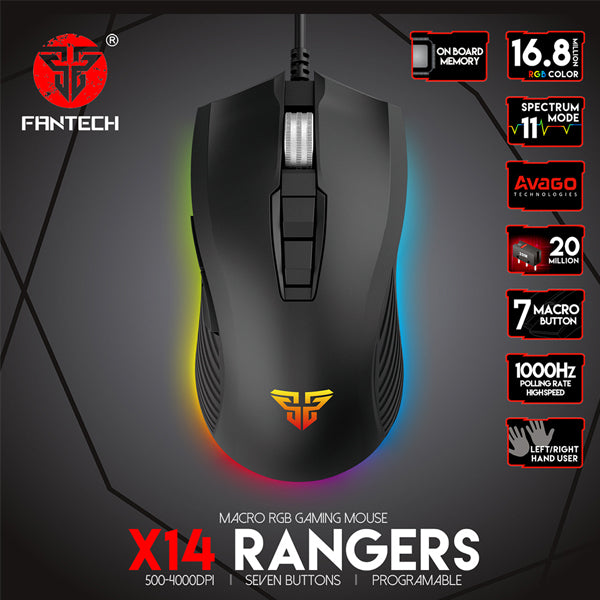 Fantech X14s Ranger Gaming Mouse - Gameonjo