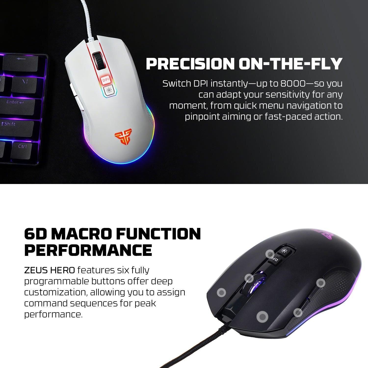 Fantech Zeus X5A Gaming Mouse 8000 DPI.