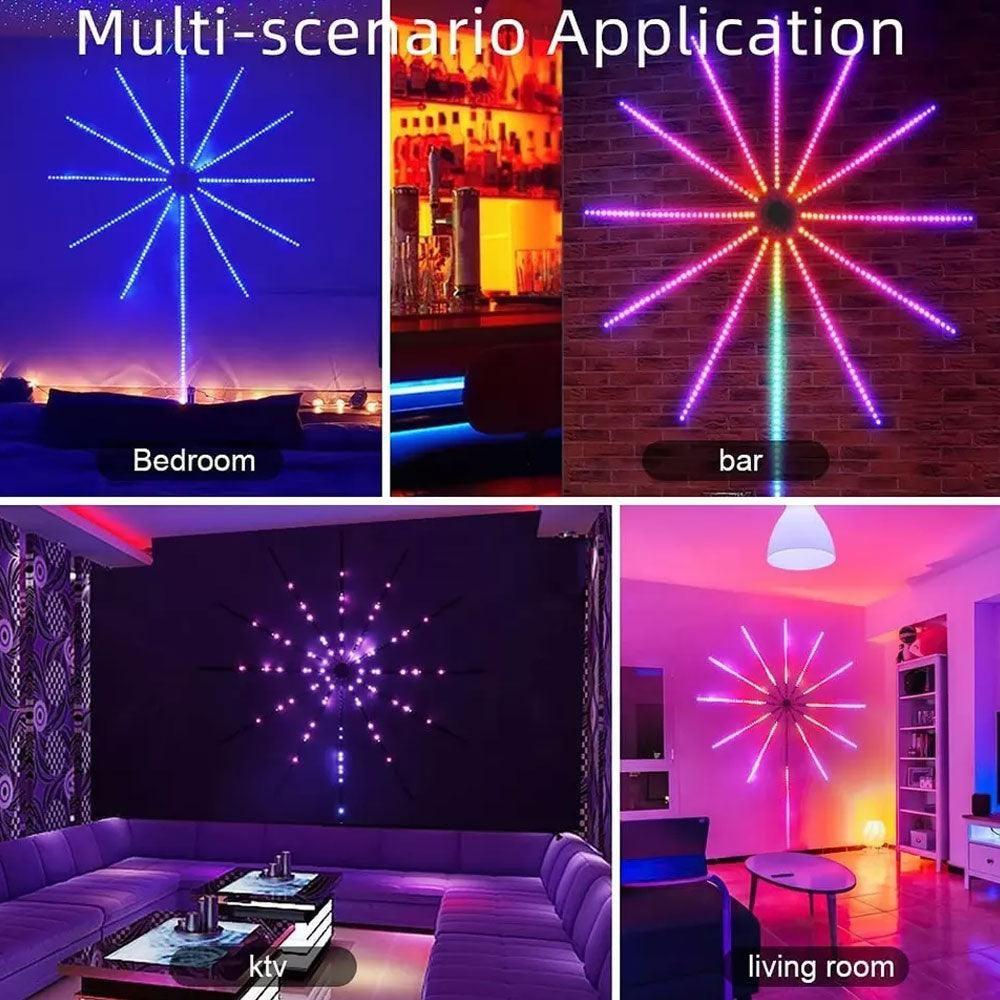 Firework Night Lamp Rgb Bluetooth Music Sound - Gameonjo - Video Games and PC Gaming Store in Jordan