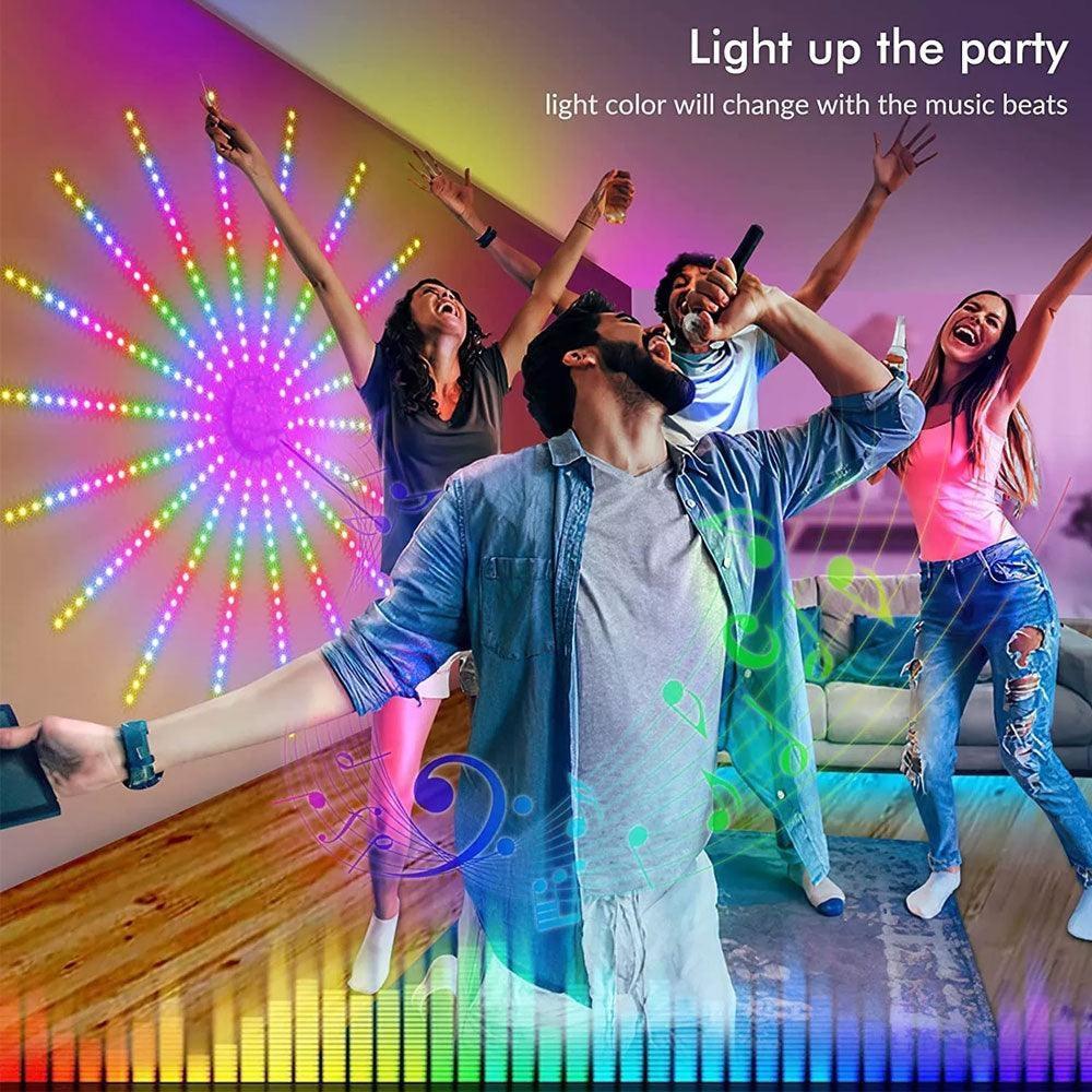 Firework Night Lamp Rgb Bluetooth Music Sound - Gameonjo - Video Games and PC Gaming Store in Jordan
