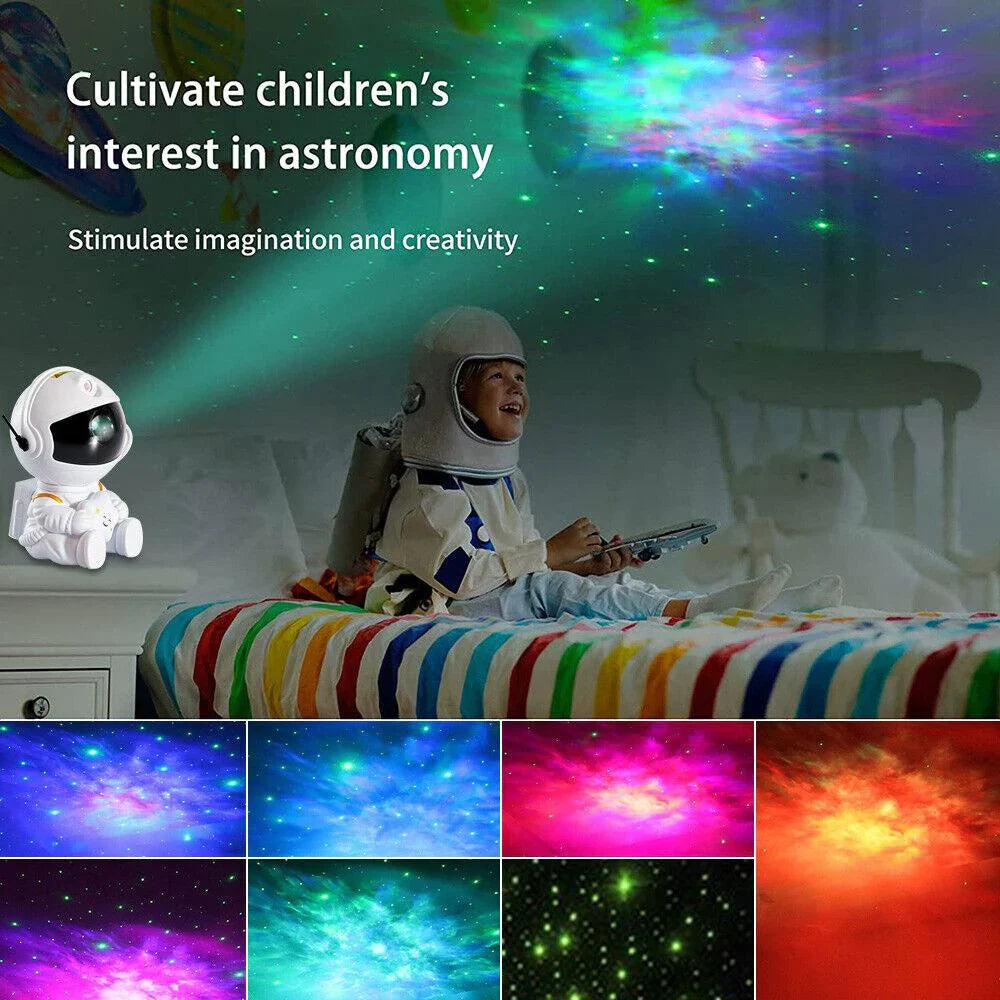 Galaxy Star Projector Starry Sky Night Light Astronaut Lamp